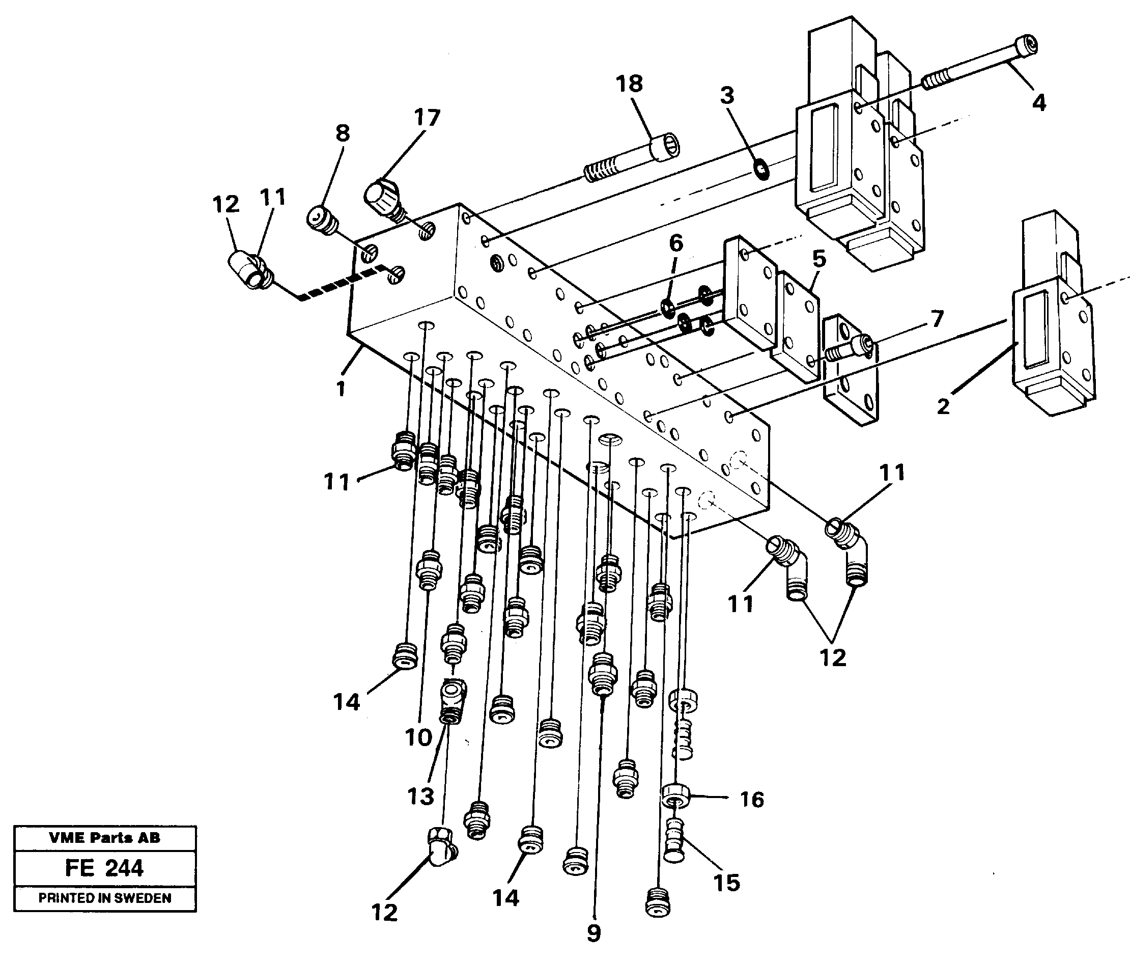 Control valve block — volvo parts diagram
