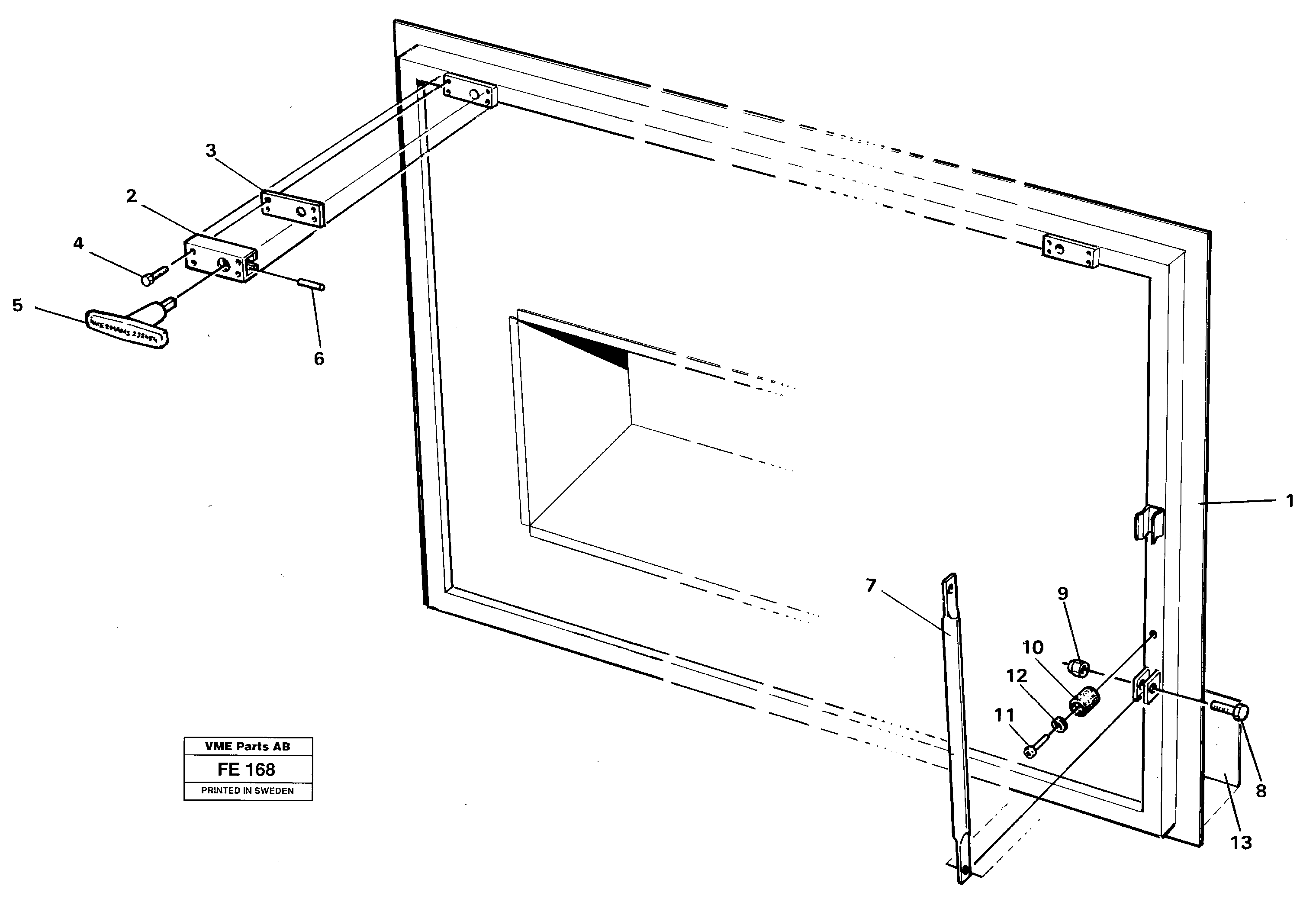Hatch centre — volvo parts diagram