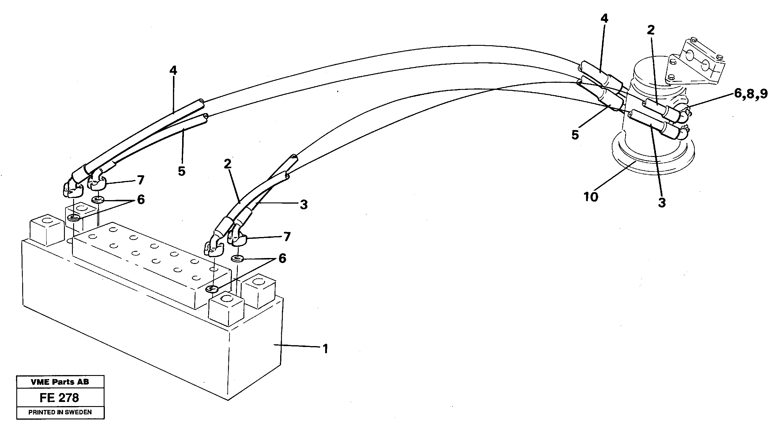 Hydraulic system, travel — volvo parts diagram