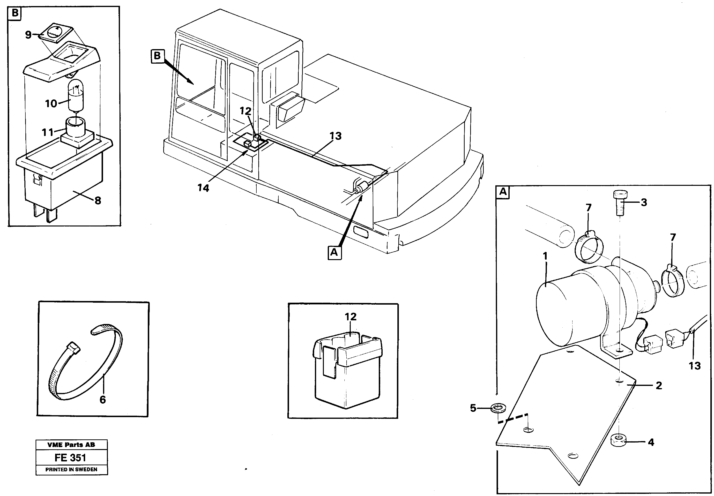 Cirkulation pump  14254120 — volvo parts diagram