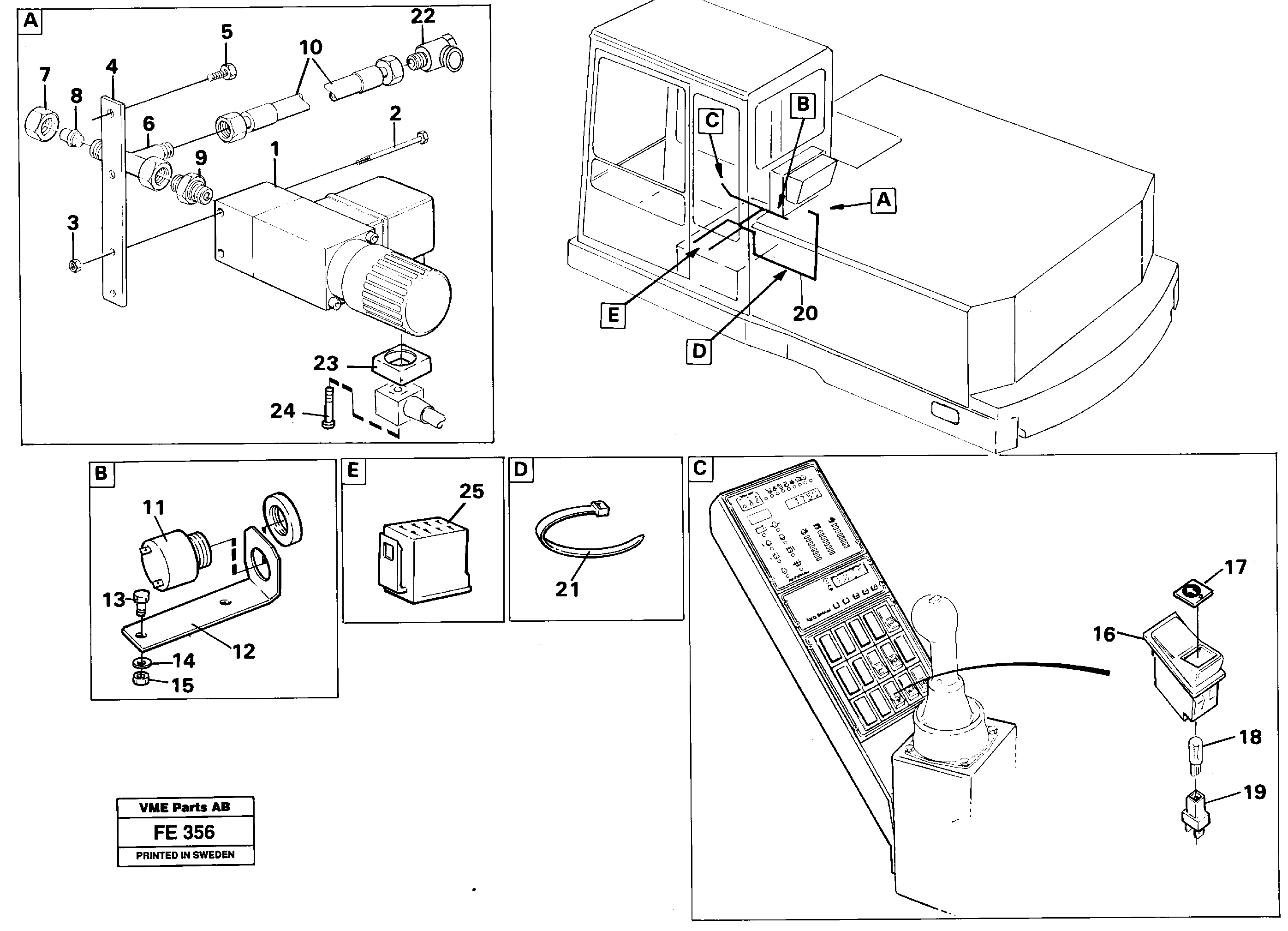 Overload protection  14258273 — volvo parts diagram