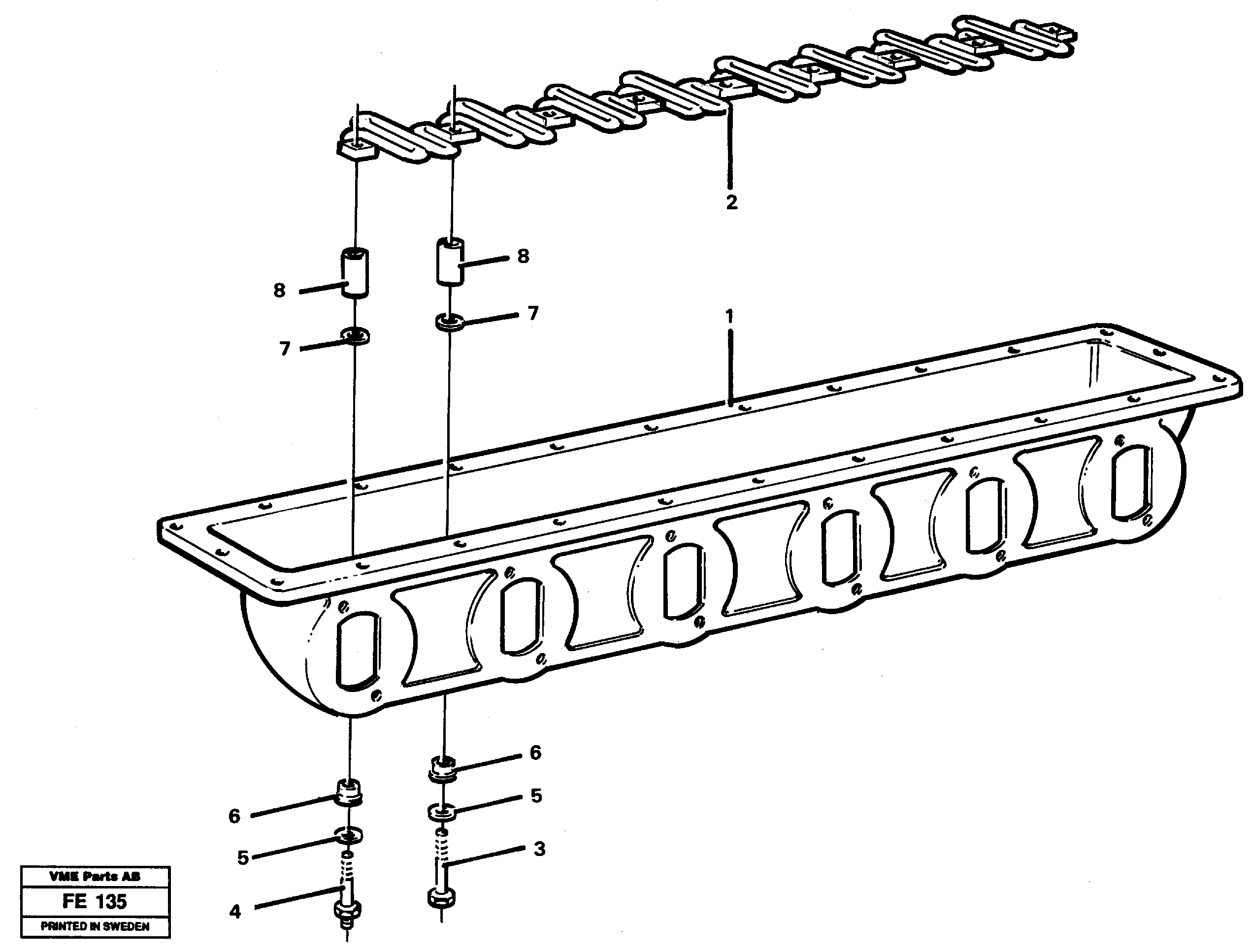 Inlet manifold — volvo parts diagram