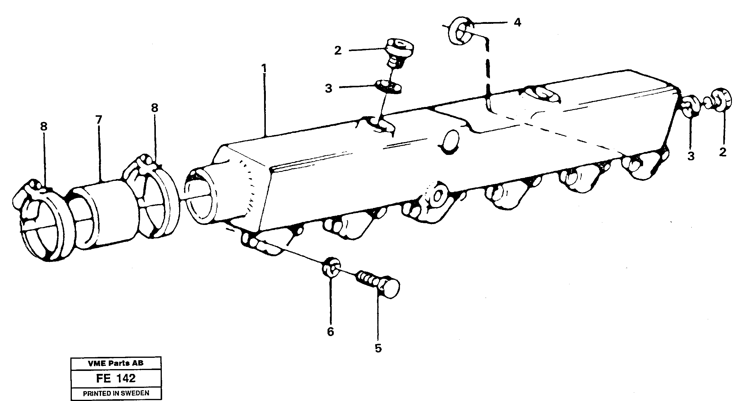 Water pipe — volvo parts diagram