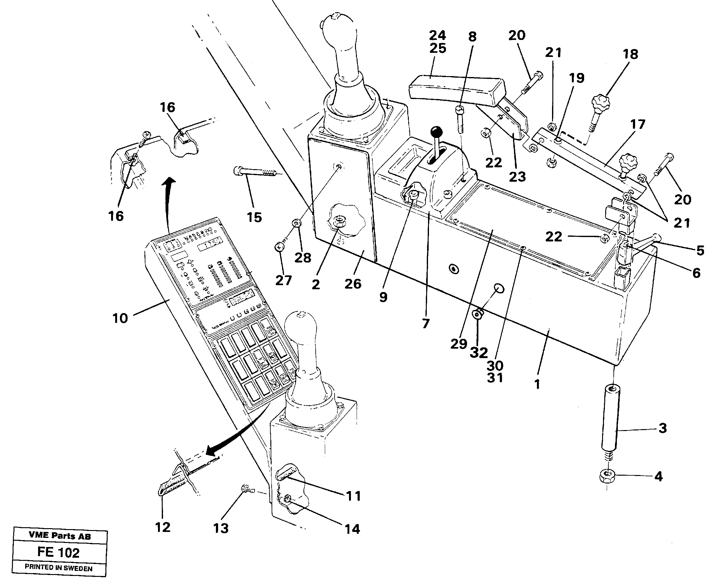 Side panel, Rh — volvo parts diagram