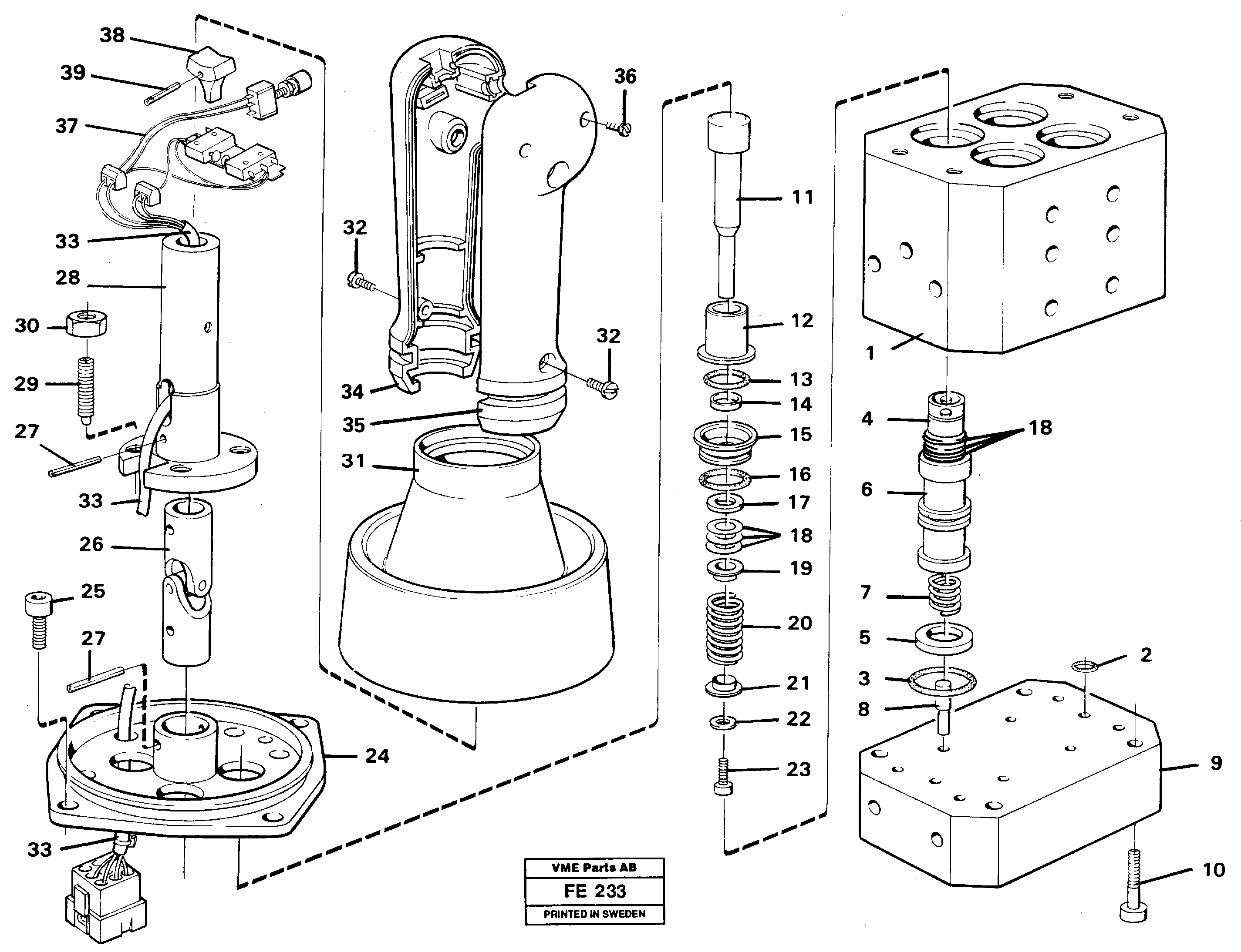 Control pressure valve — volvo parts diagram