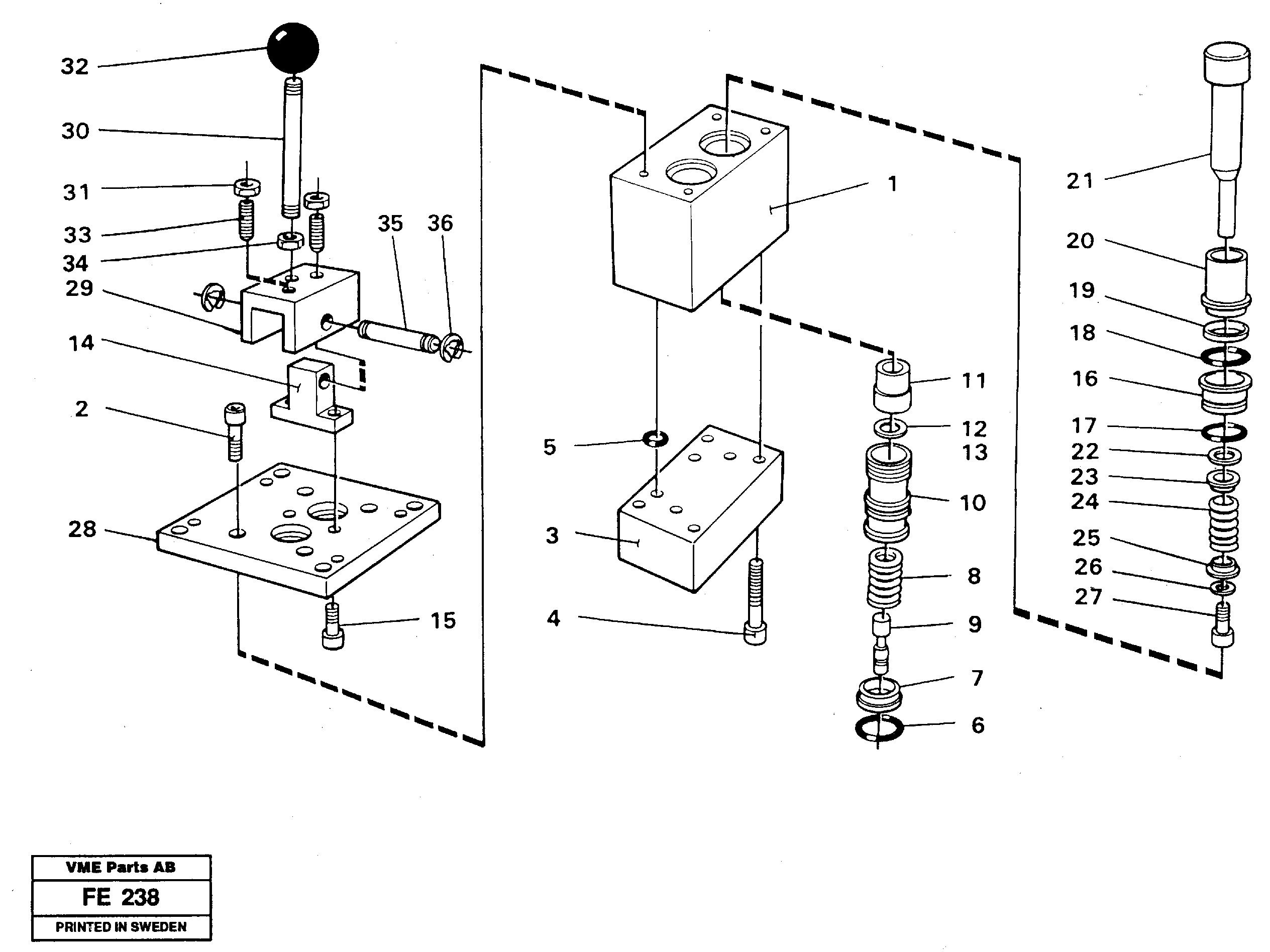 Control pressure valve — volvo parts diagram