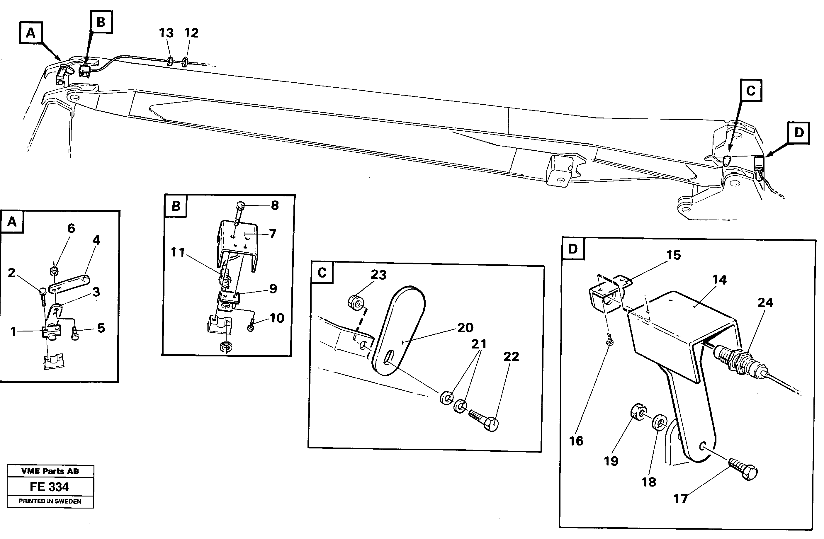 Electric installation on handling equipment  14263172 — volvo parts diagram