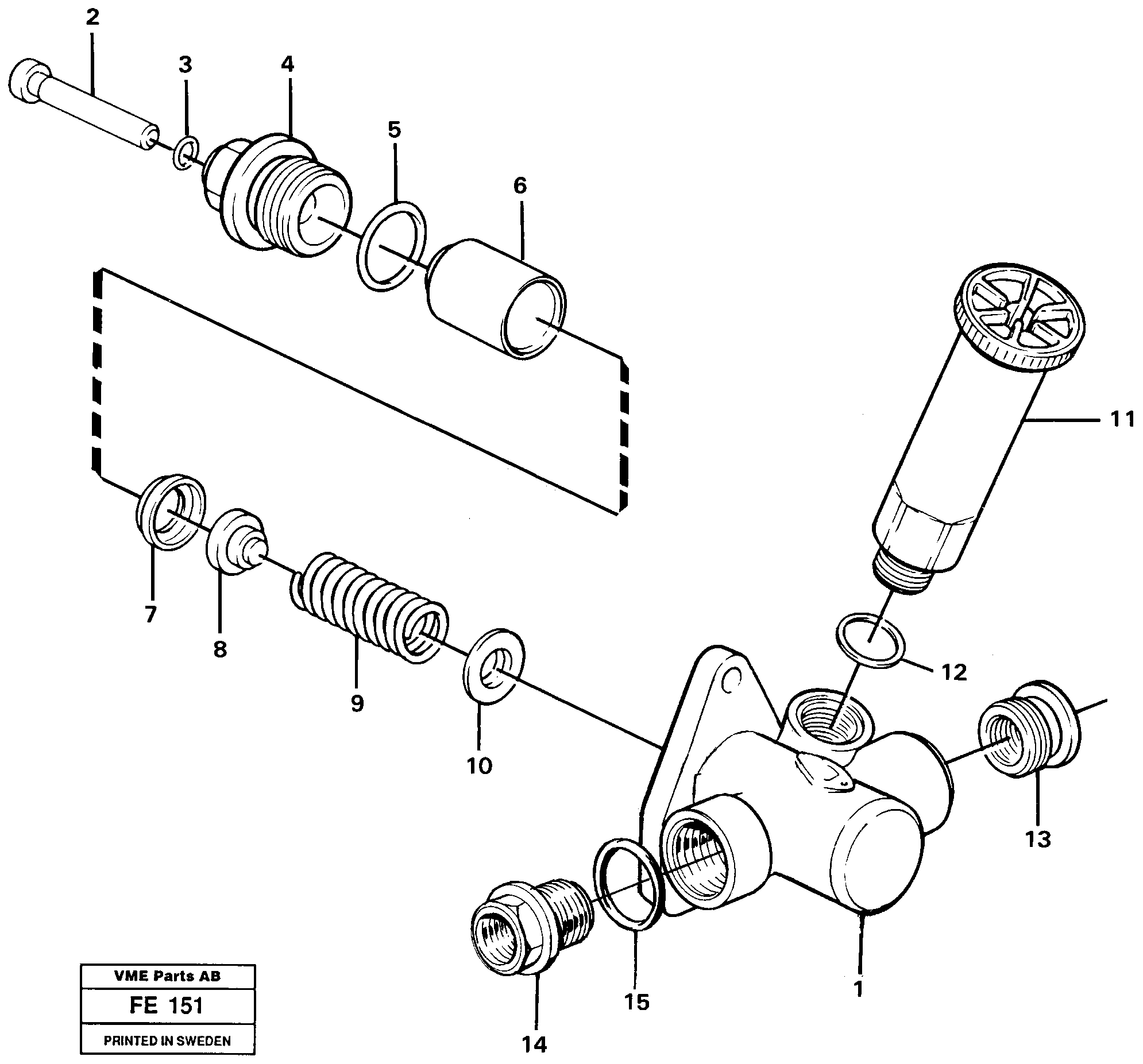 Feed pump — volvo parts diagram
