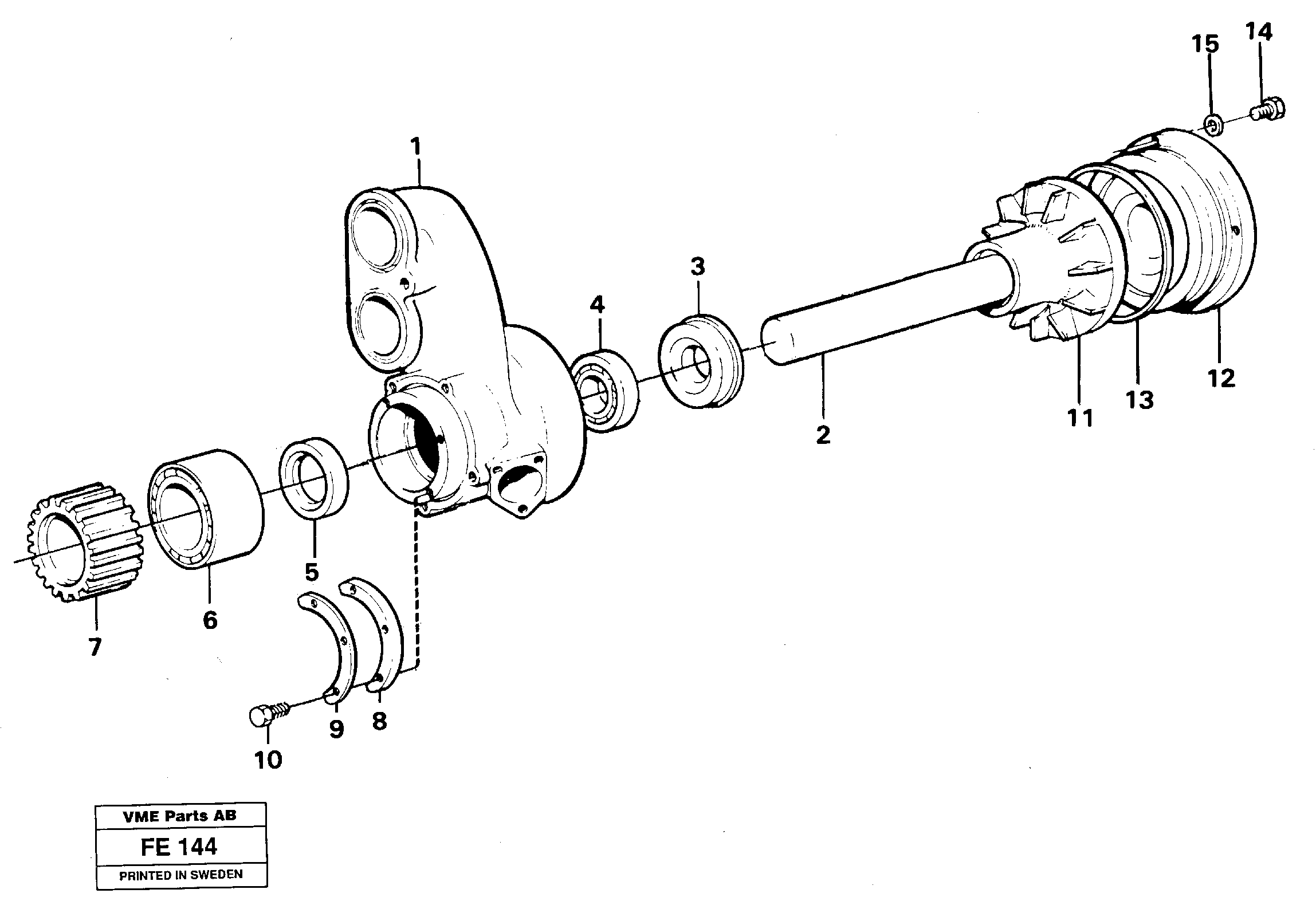 Water pump — volvo parts diagram