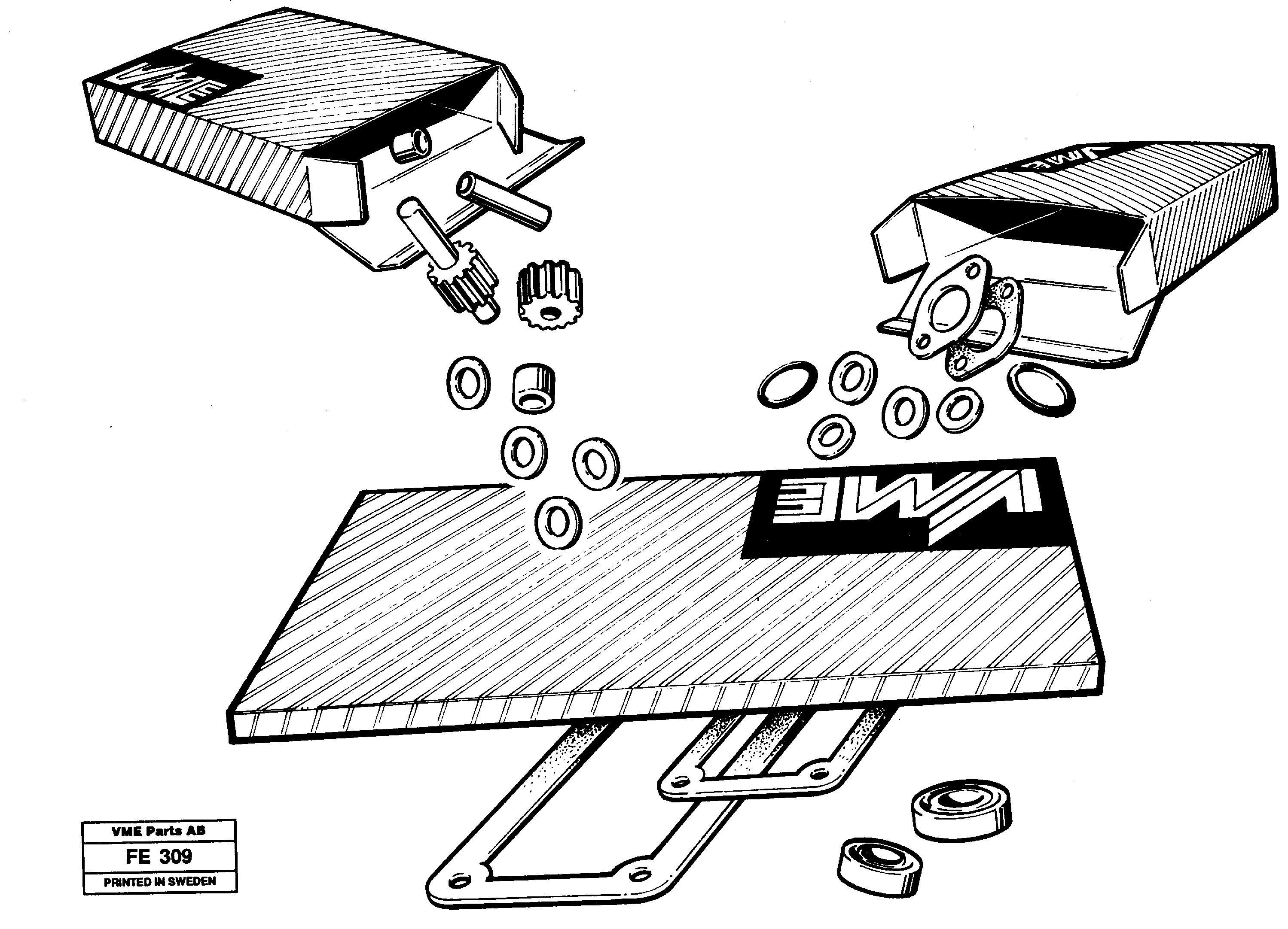 Repair kits for engine — volvo parts diagram