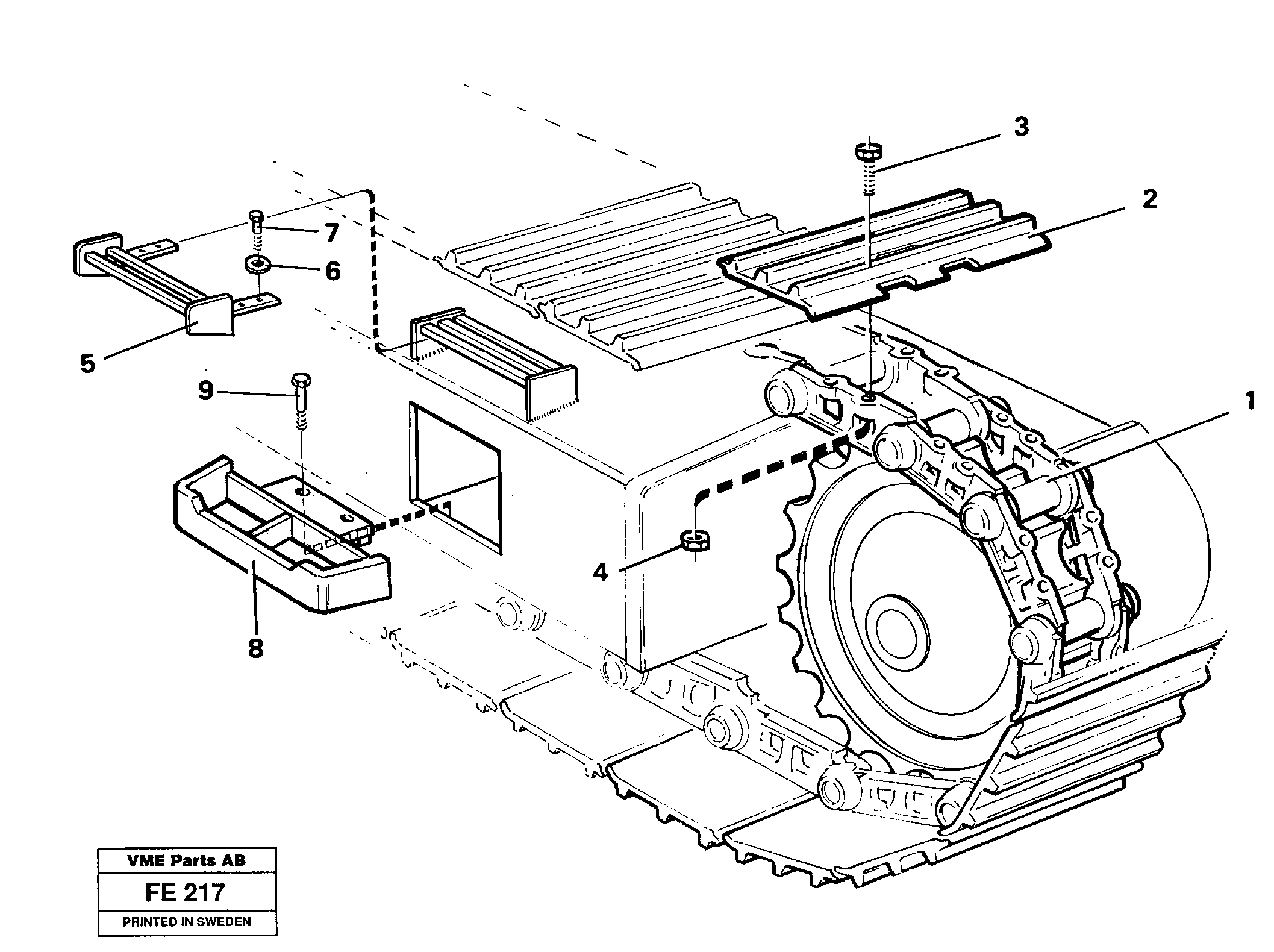 Crawlers  14258277, 14262597, 14265429 — volvo parts diagram