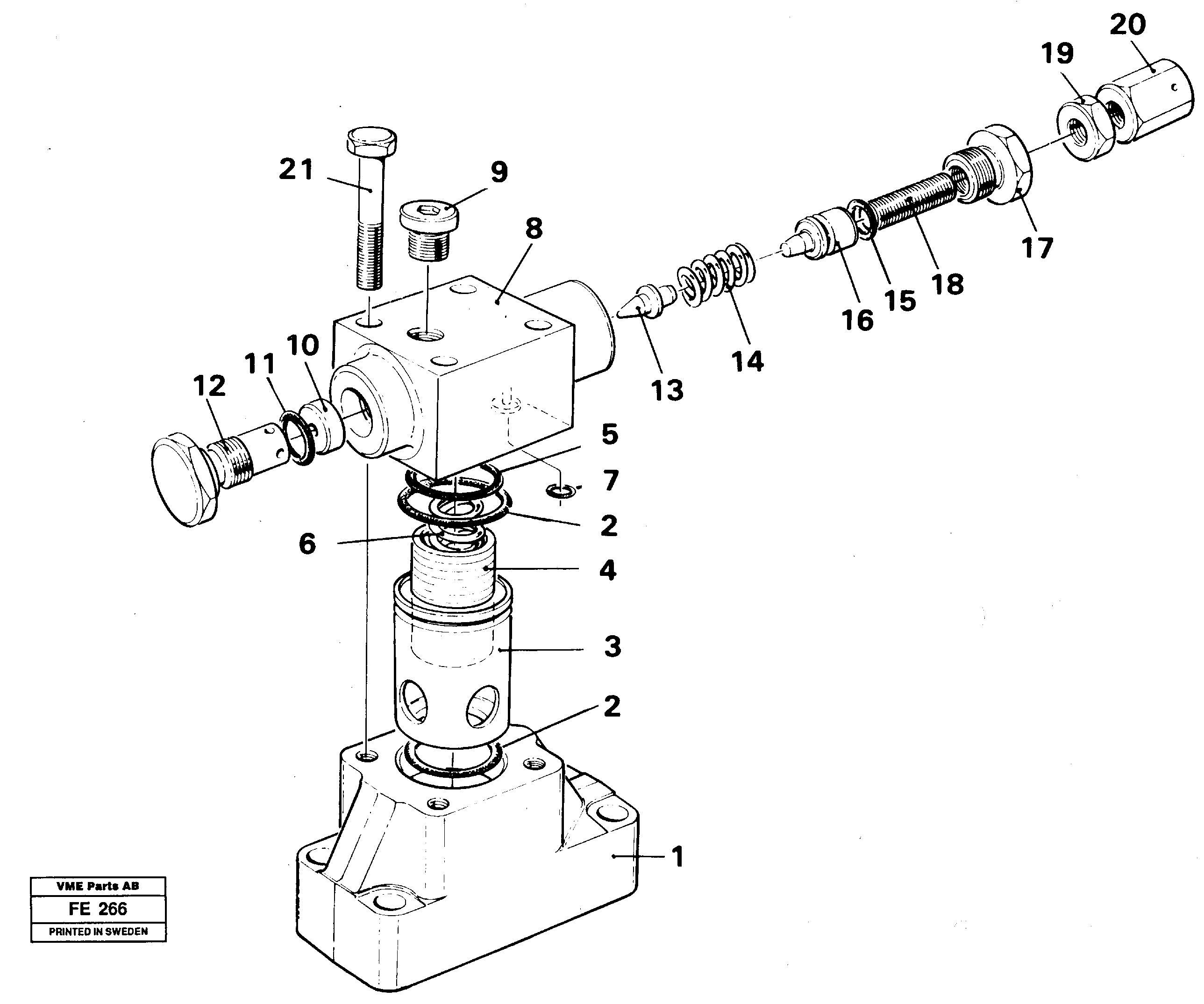 Pressure limiting valve — volvo parts diagram