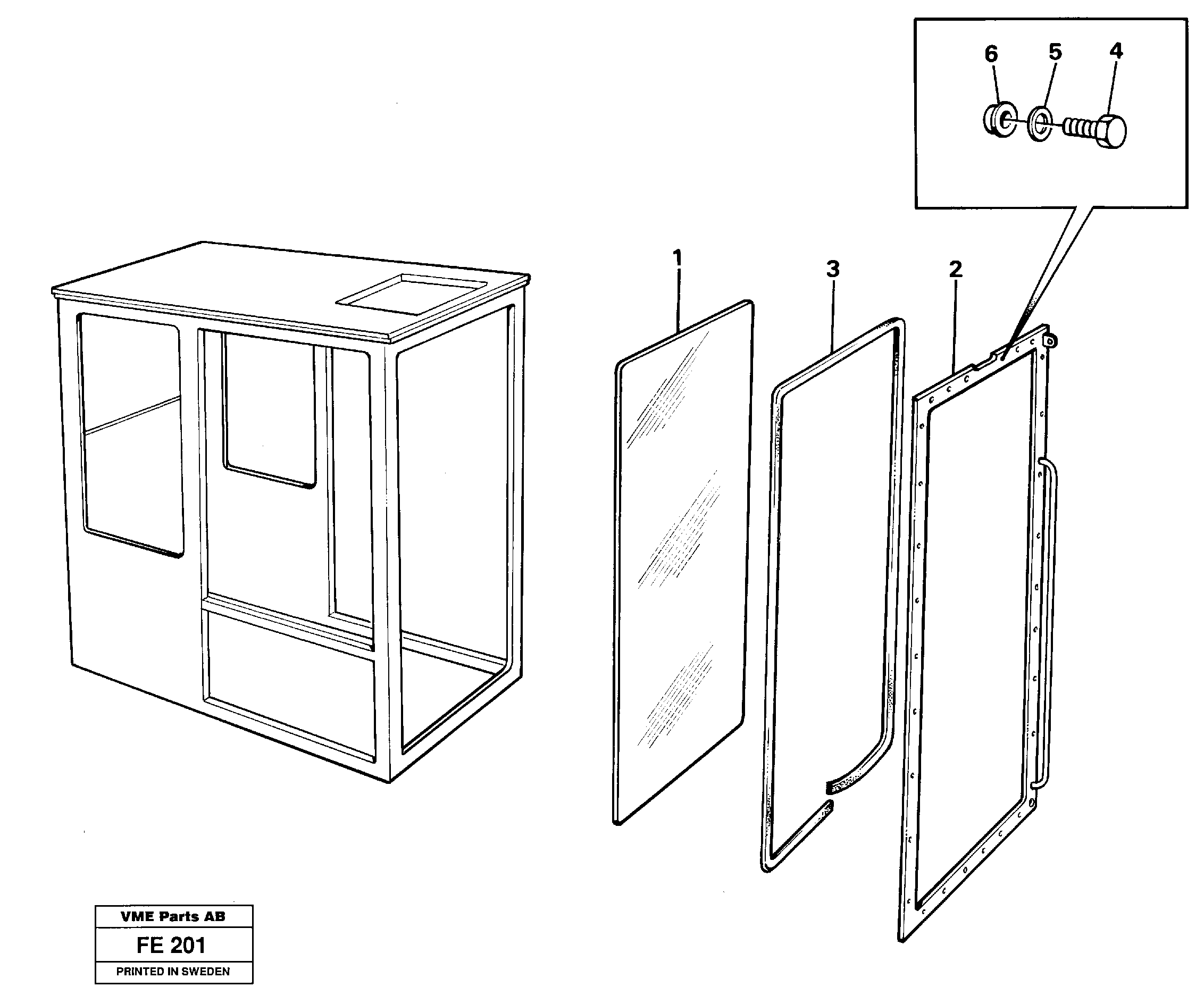 Entire windscreen  14262514 — volvo parts diagram