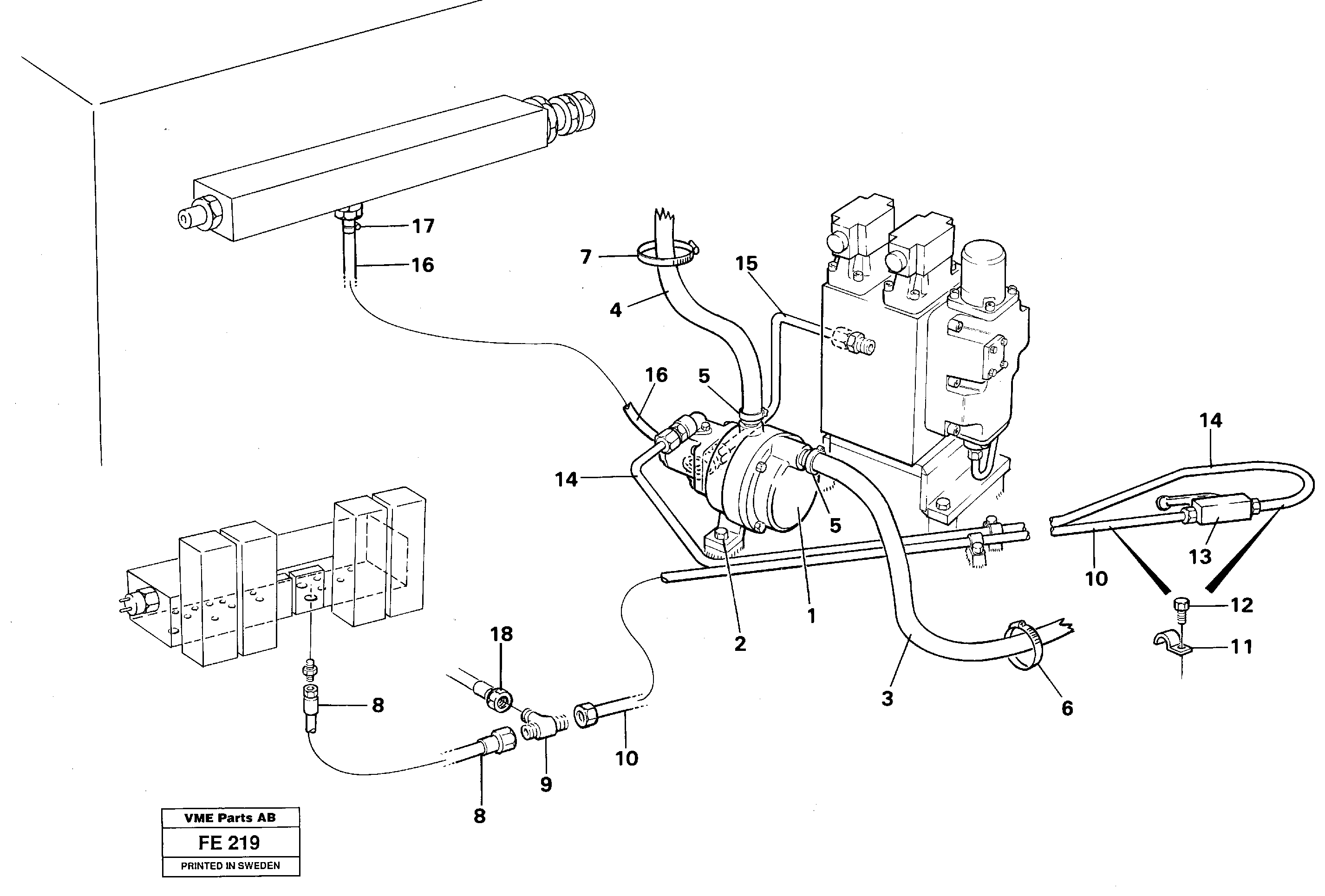 Fuel pump, Hydraulic — volvo parts diagram