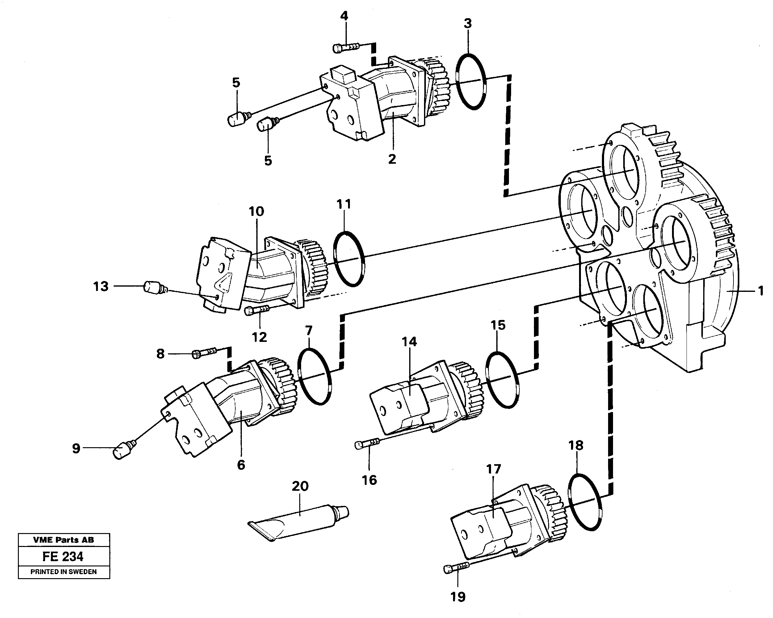 Pump installation — volvo parts diagram