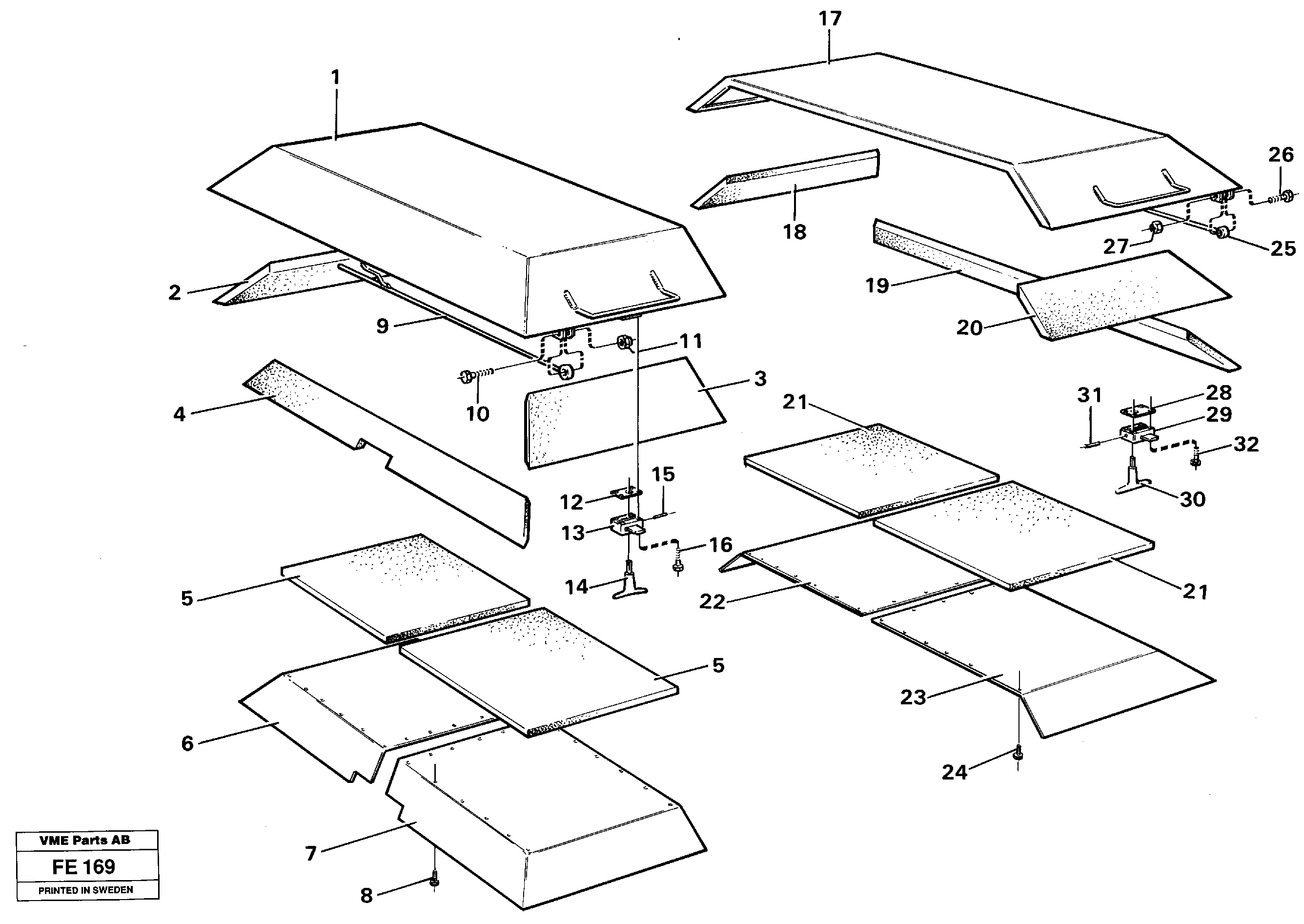 Hatch engine — volvo parts diagram
