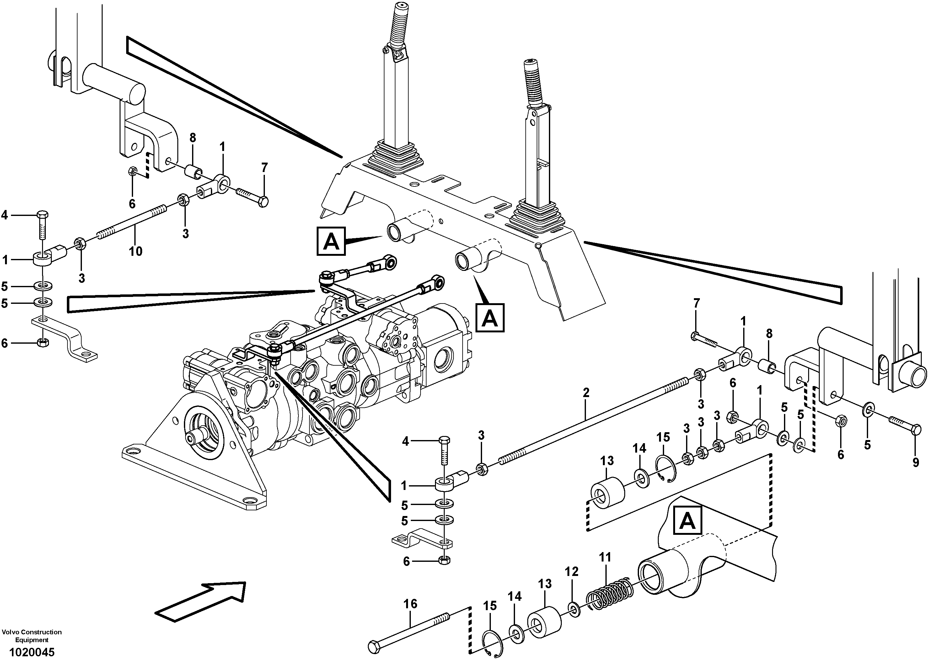 Link system  11840231, 11840232, 11840233, 11840234 — volvo parts diagram