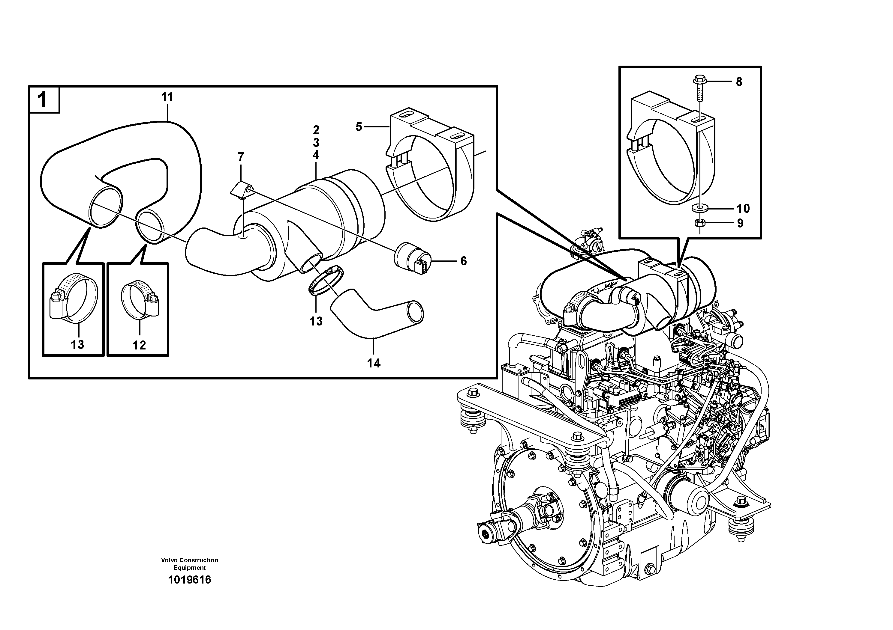 Air filter — volvo parts diagram