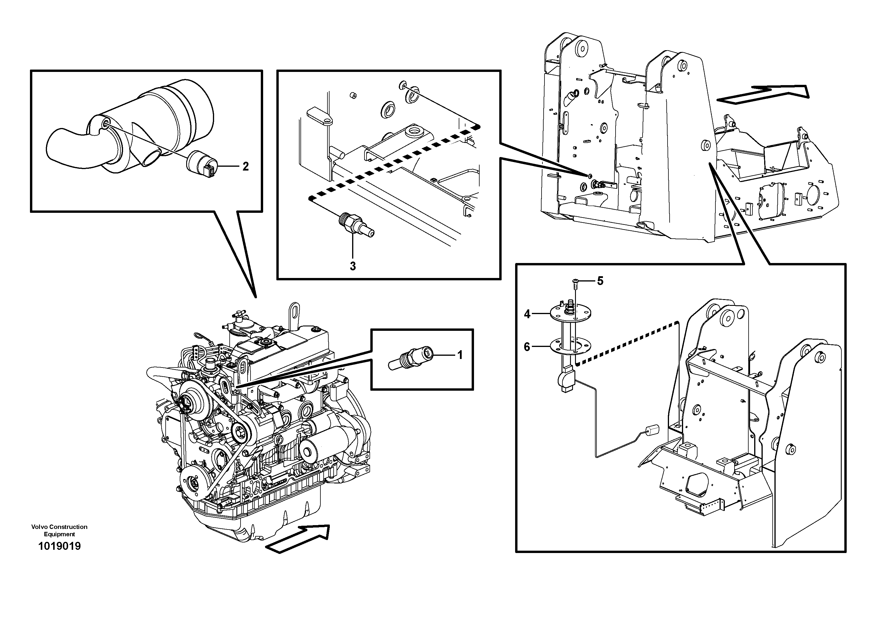 Sensor — volvo parts diagram