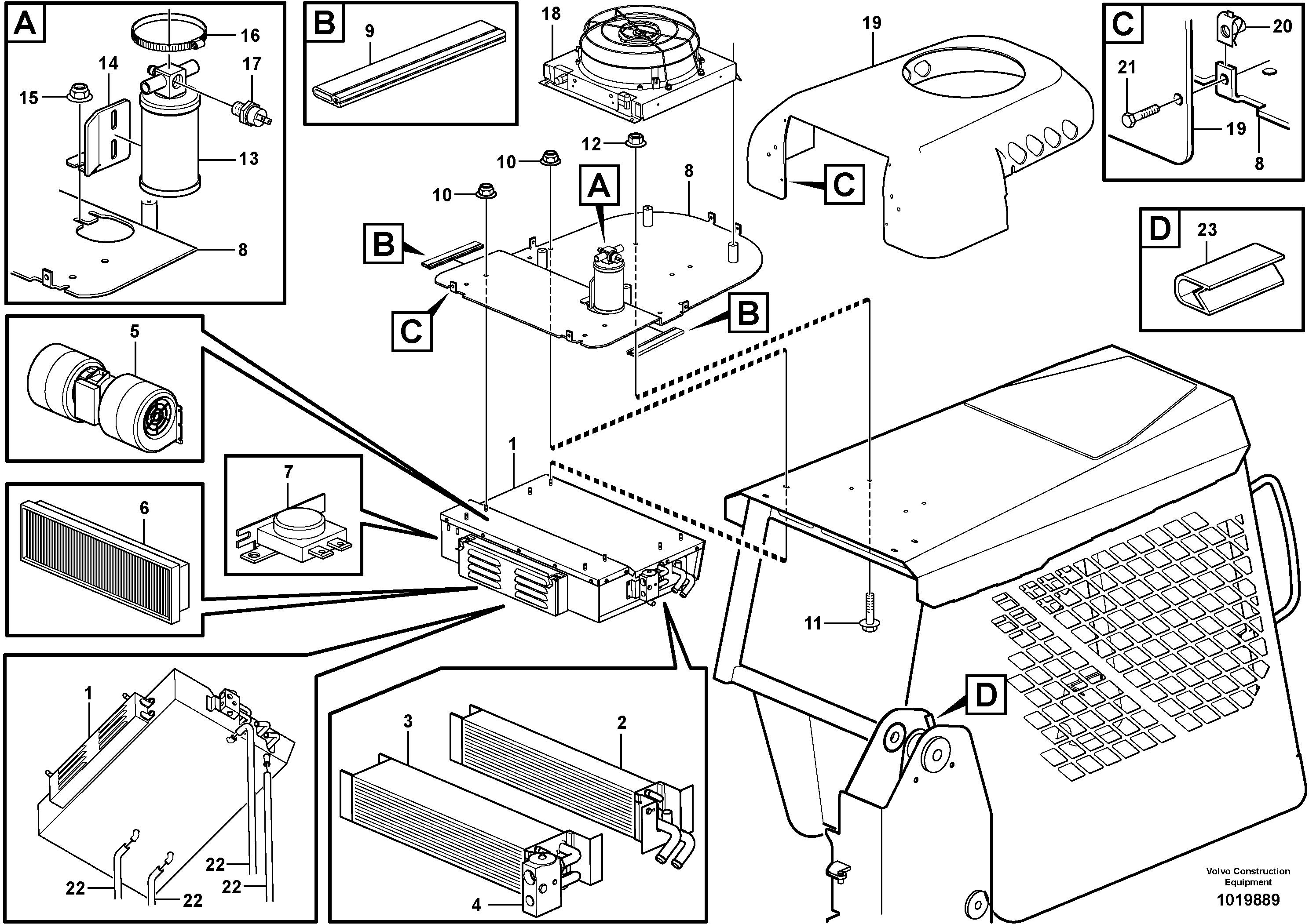 Air conditioning 11840395 — volvo parts diagram
