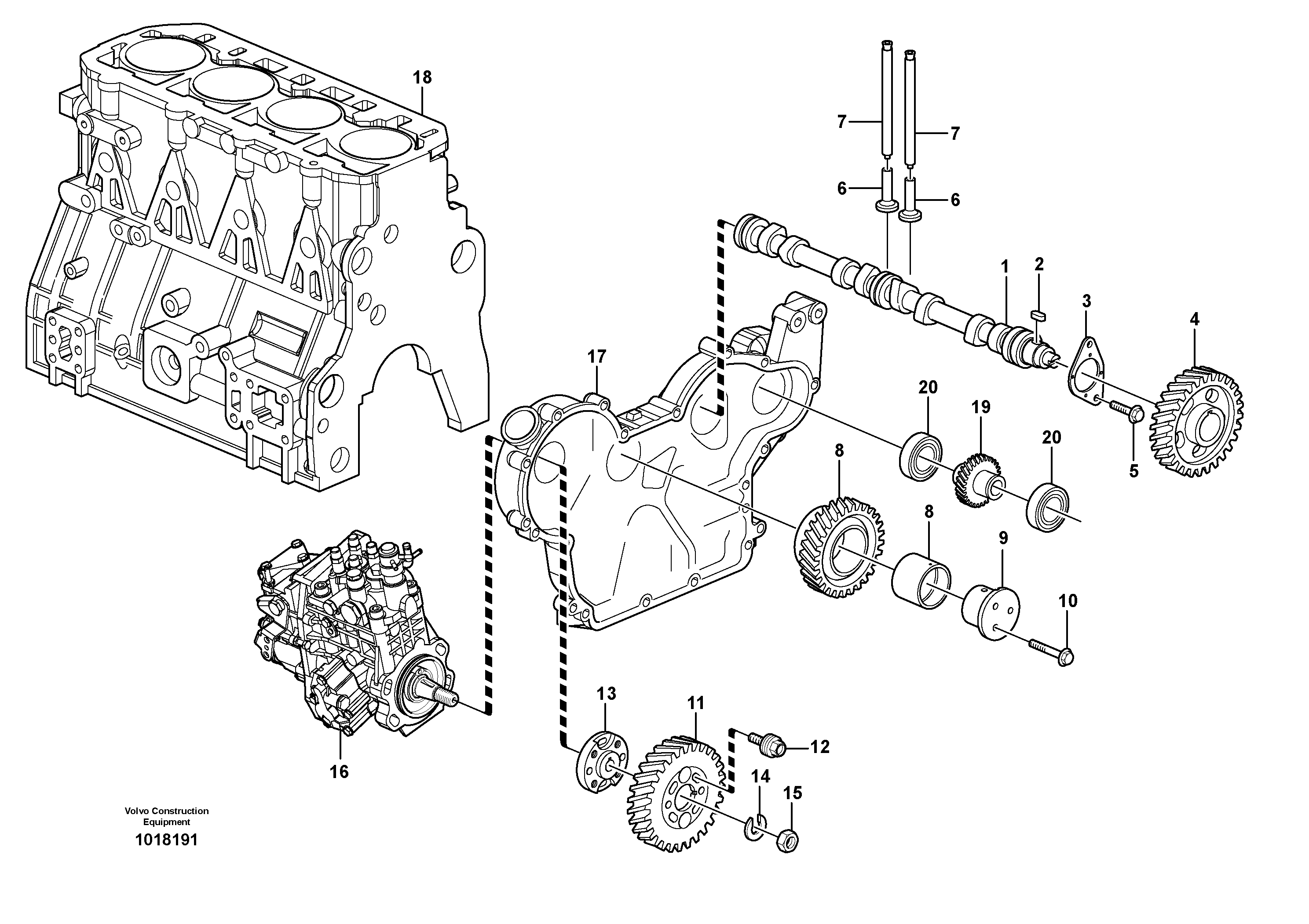 Valve mechanism — volvo parts diagram