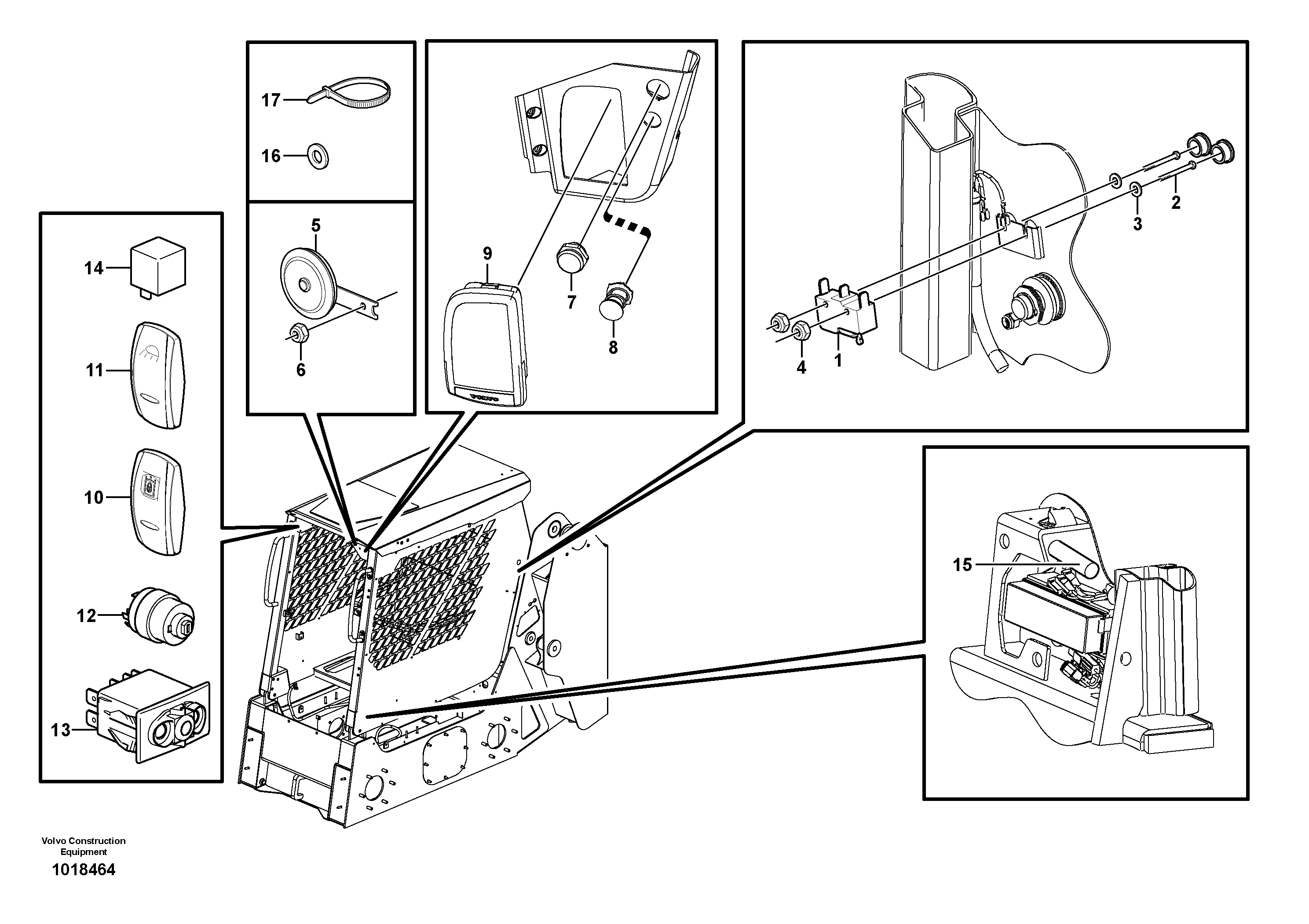 Horn — volvo parts diagram