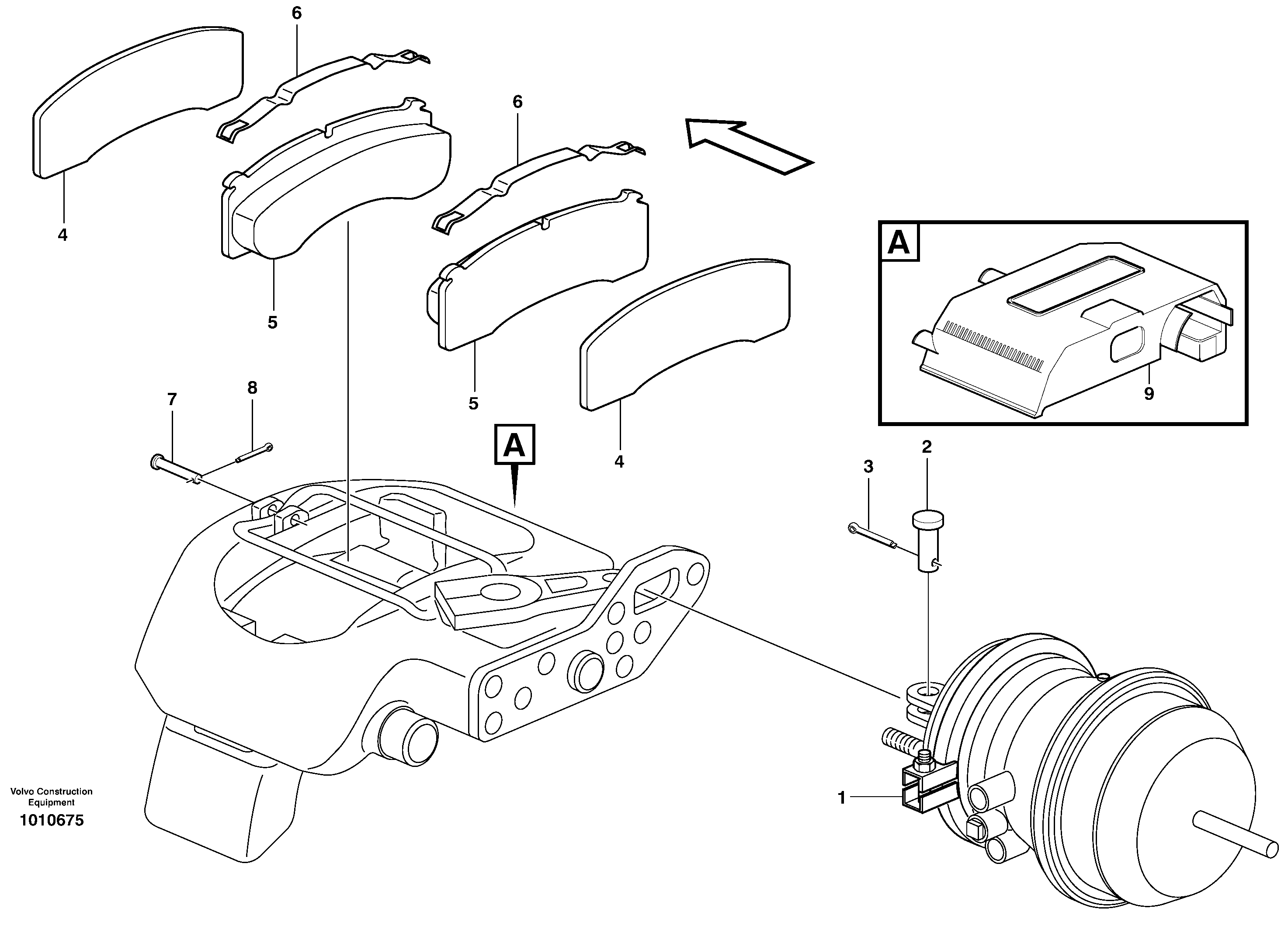 Parking brake — volvo parts diagram