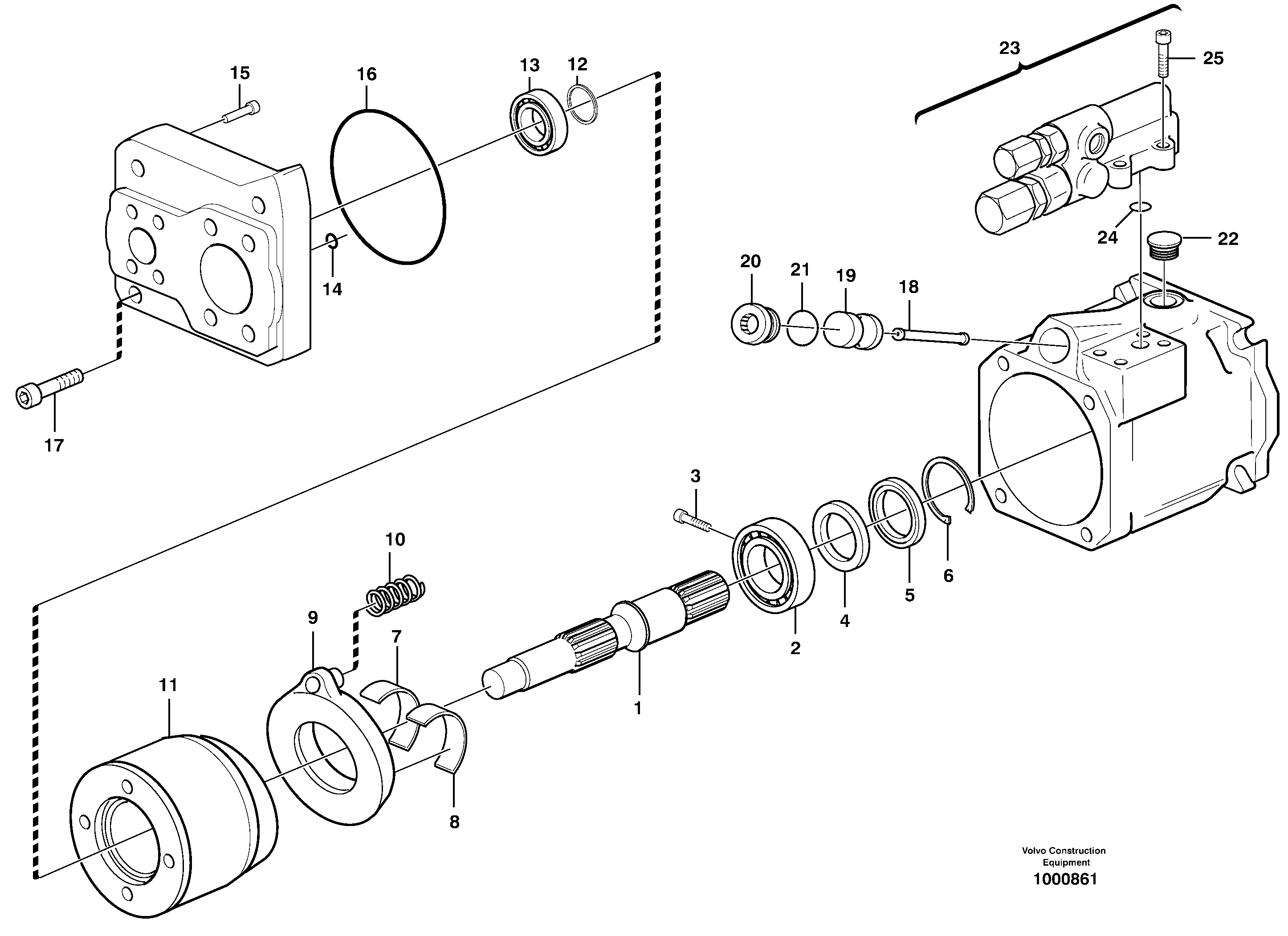 Hydraulic pump — volvo parts diagram