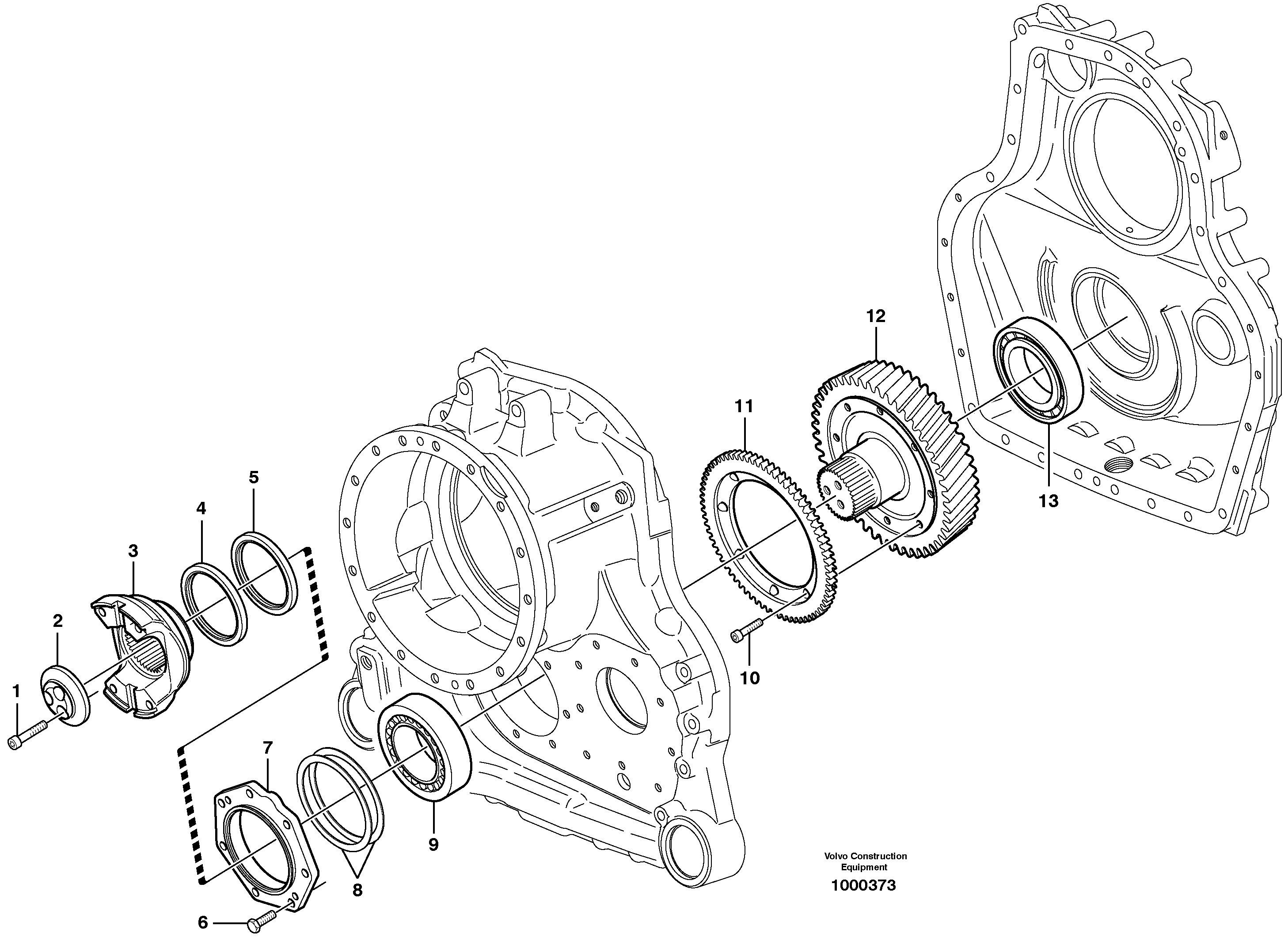 Axle shaft, motor unit — volvo parts diagram