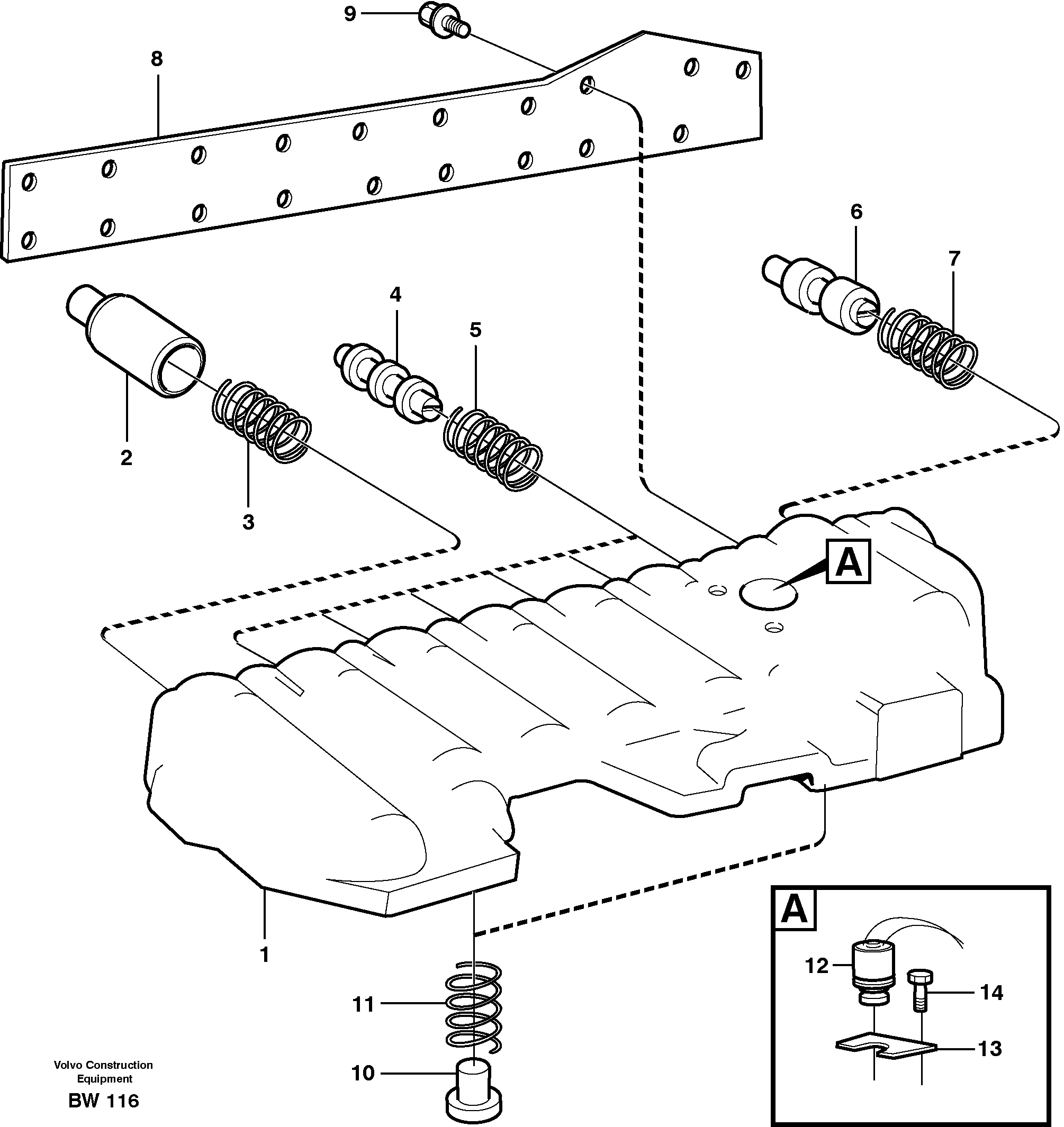Modulated valve  22518, 22545, 22649 — volvo parts diagram