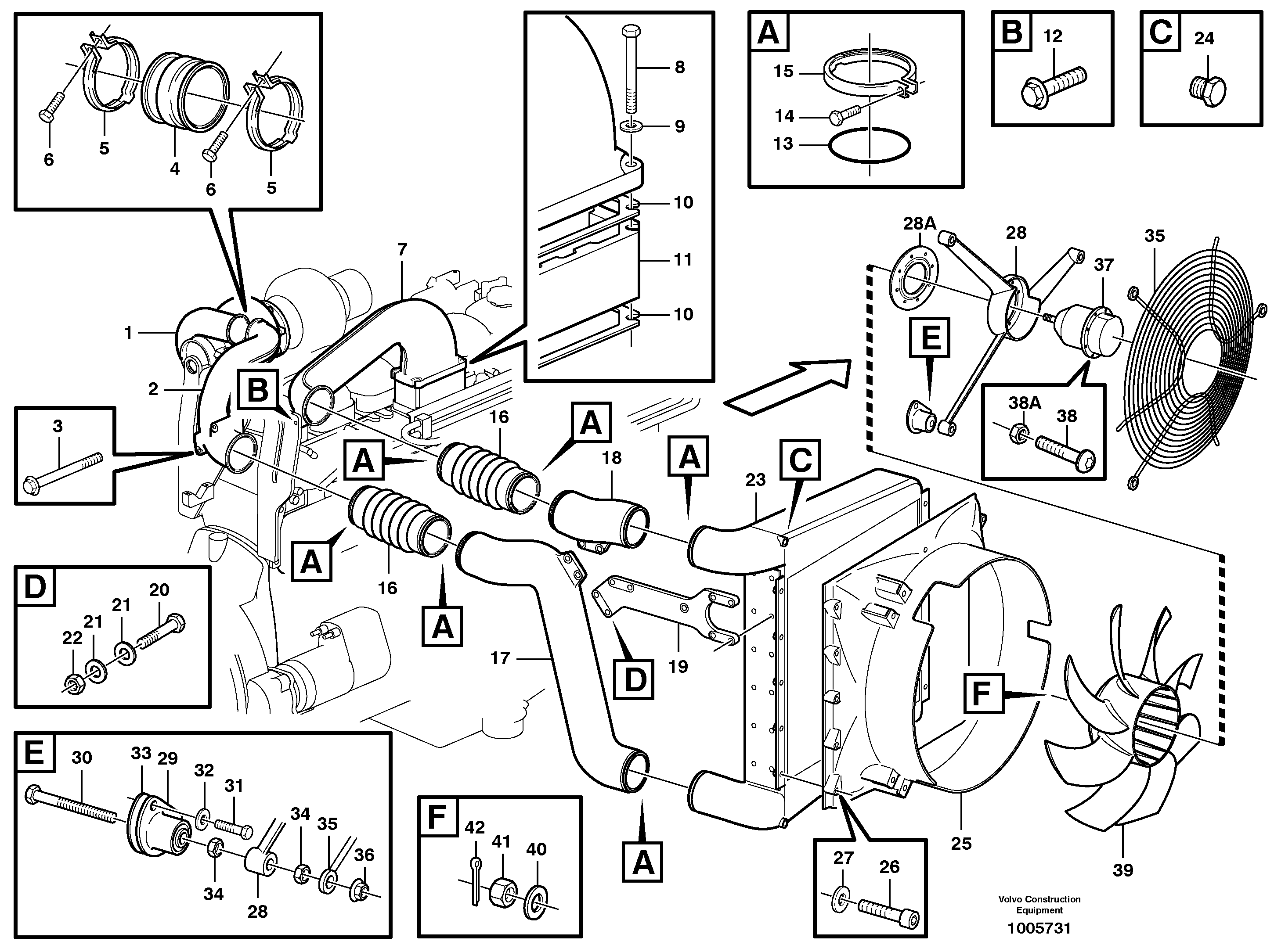 Intercooler — volvo parts diagram