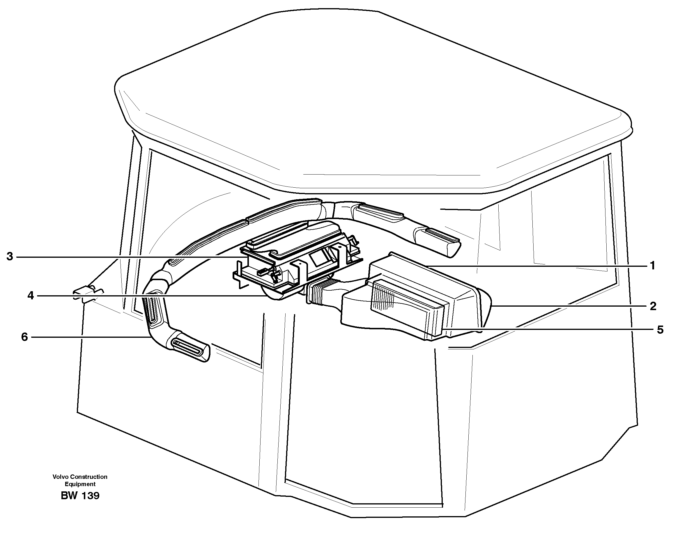 Air distribution — volvo parts diagram