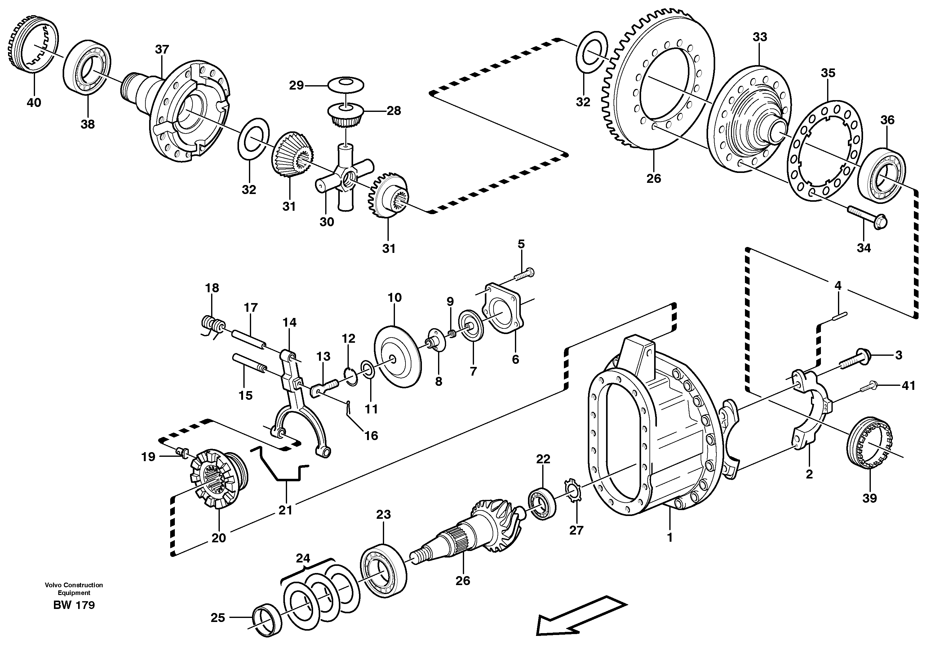 Final drive  AH64E PROD NO 23910 — volvo parts diagram
