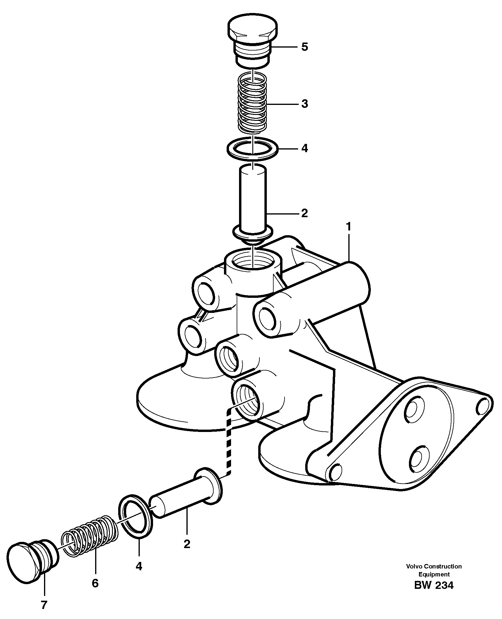 Filter housing — volvo parts diagram