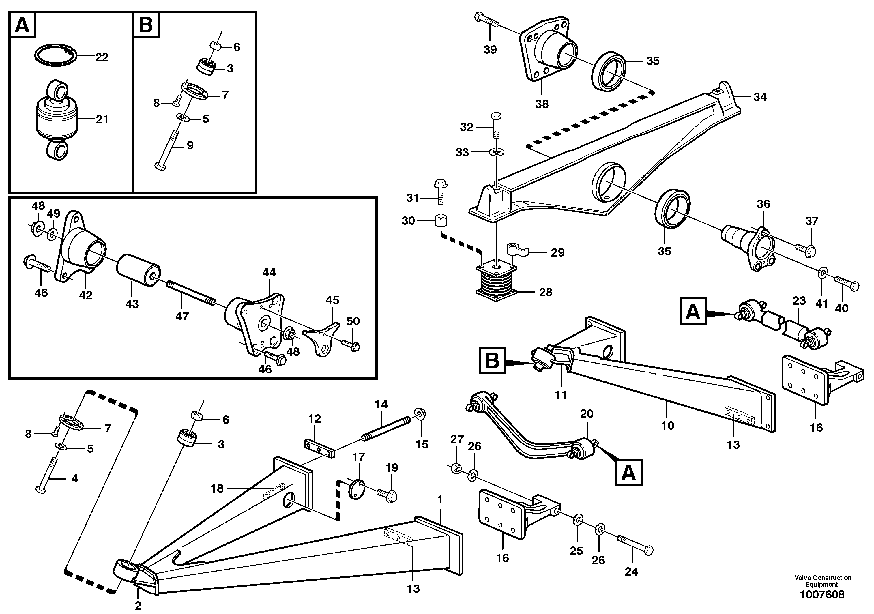Bogie — volvo parts diagram