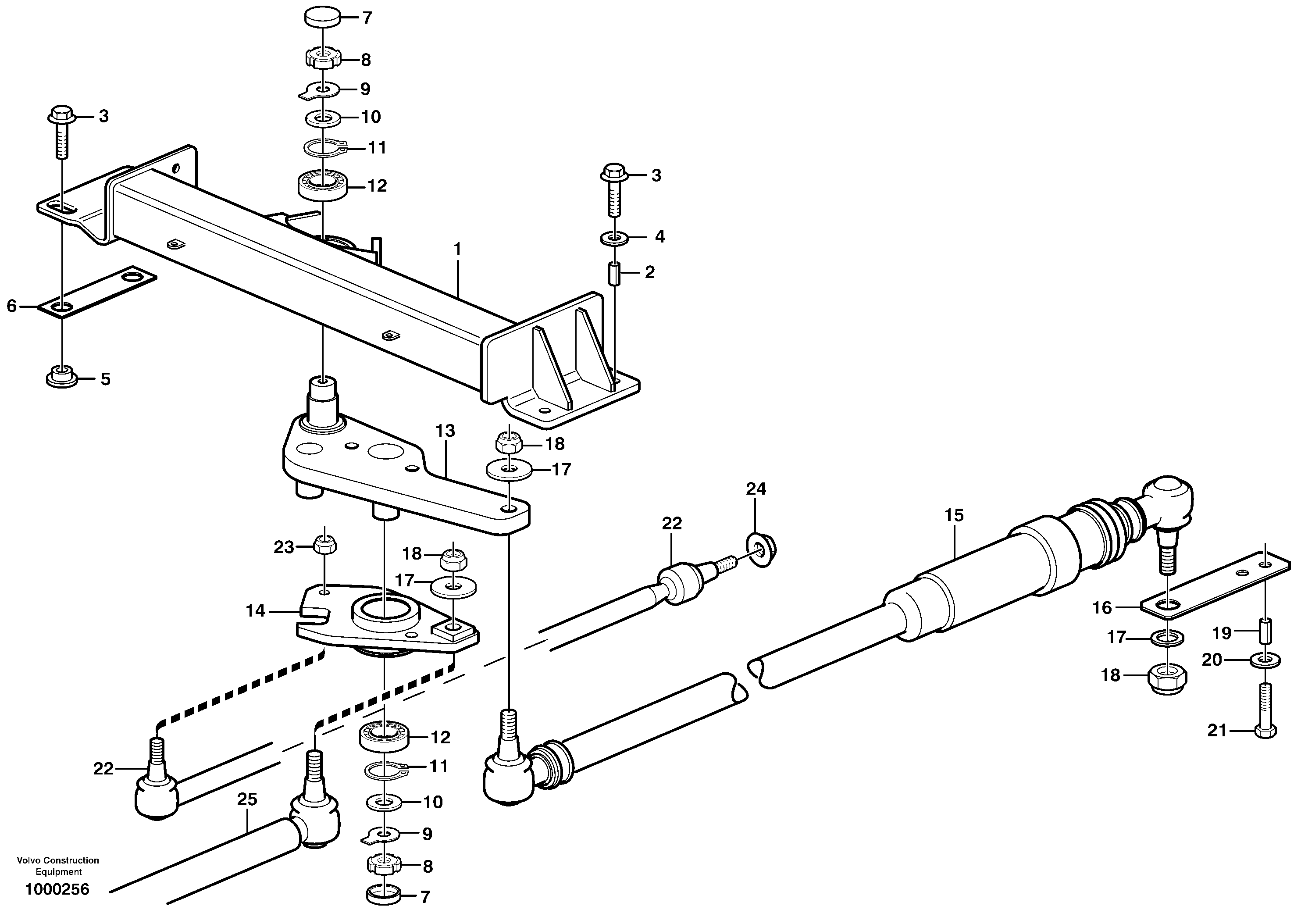 Steering linkage — volvo parts diagram