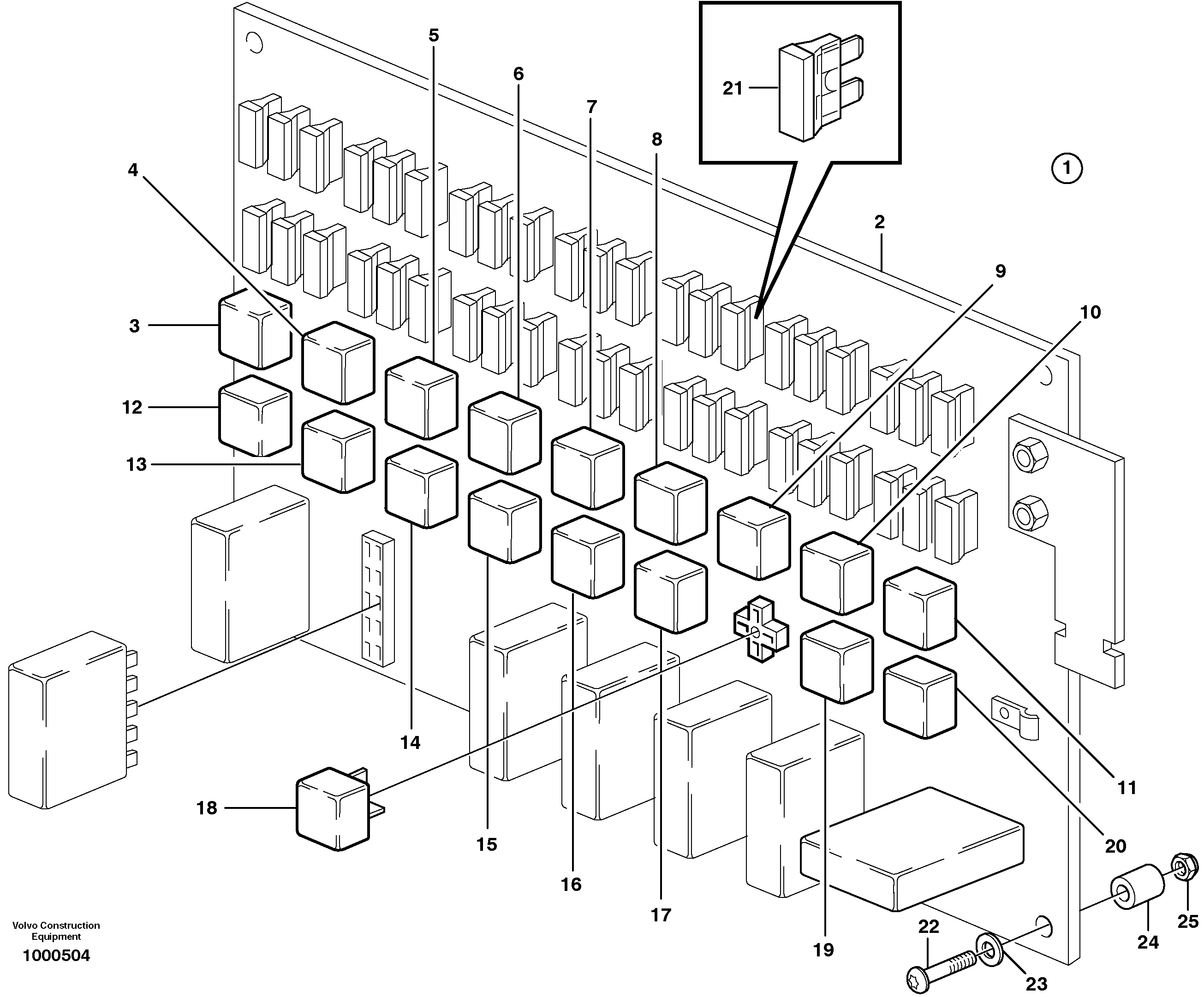 Circuit board — volvo parts diagram