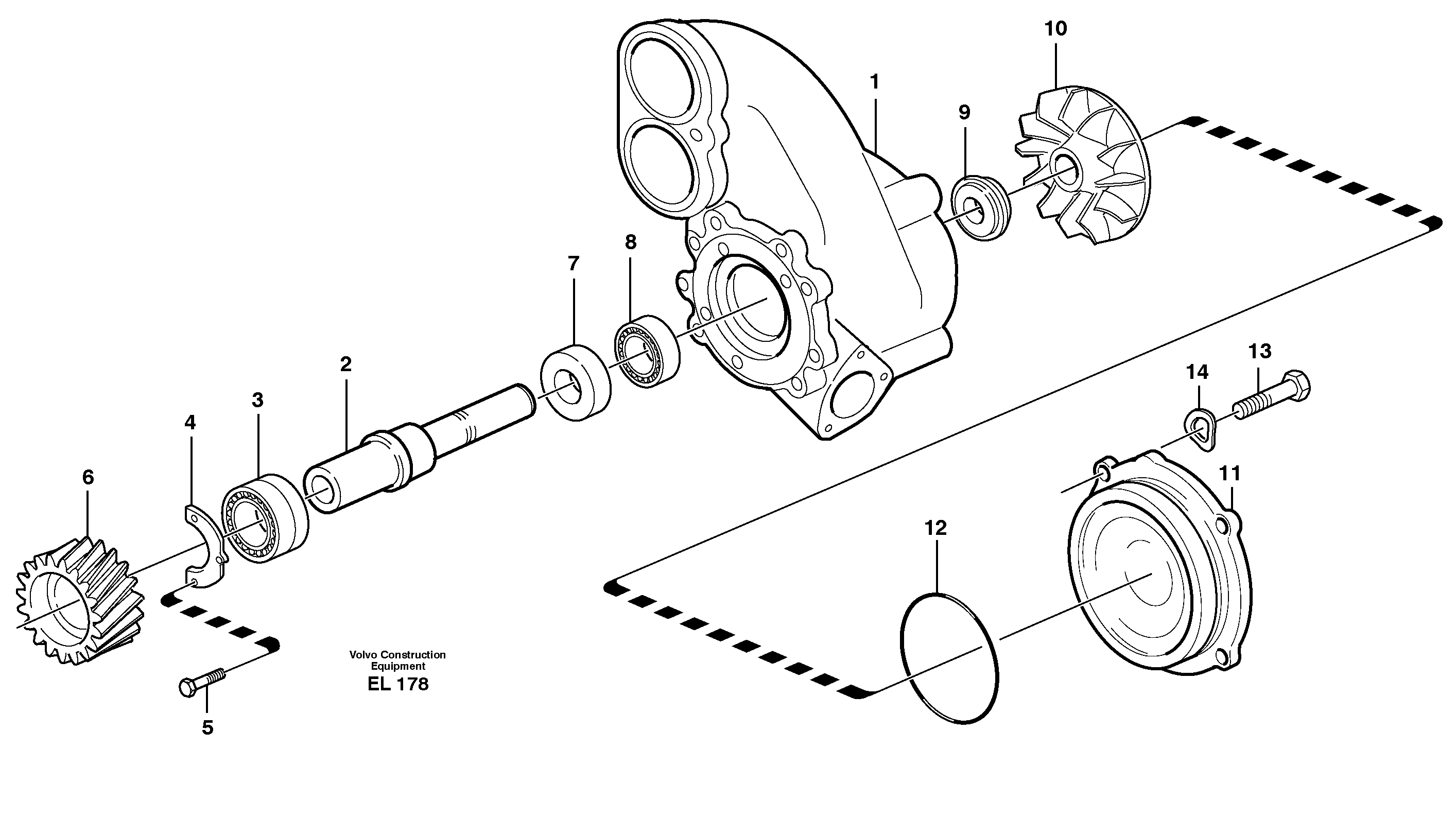 Water pump — volvo parts diagram