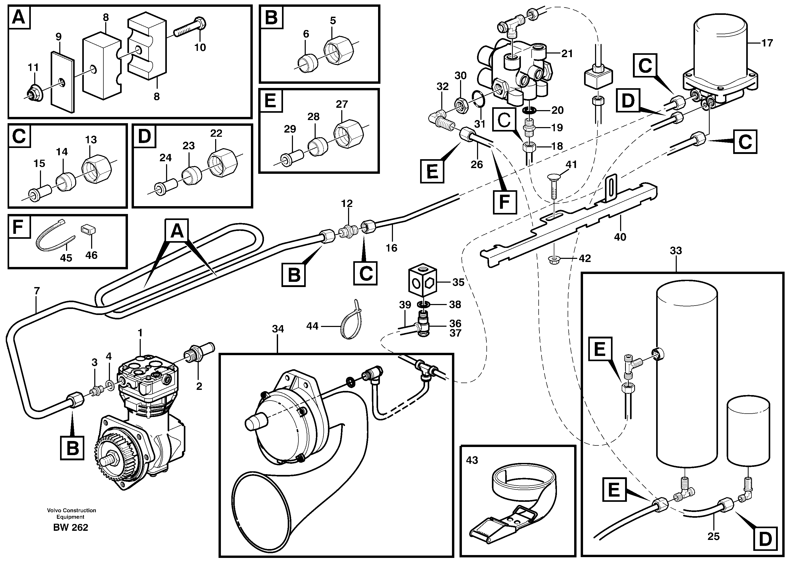 Feed lines — volvo parts diagram