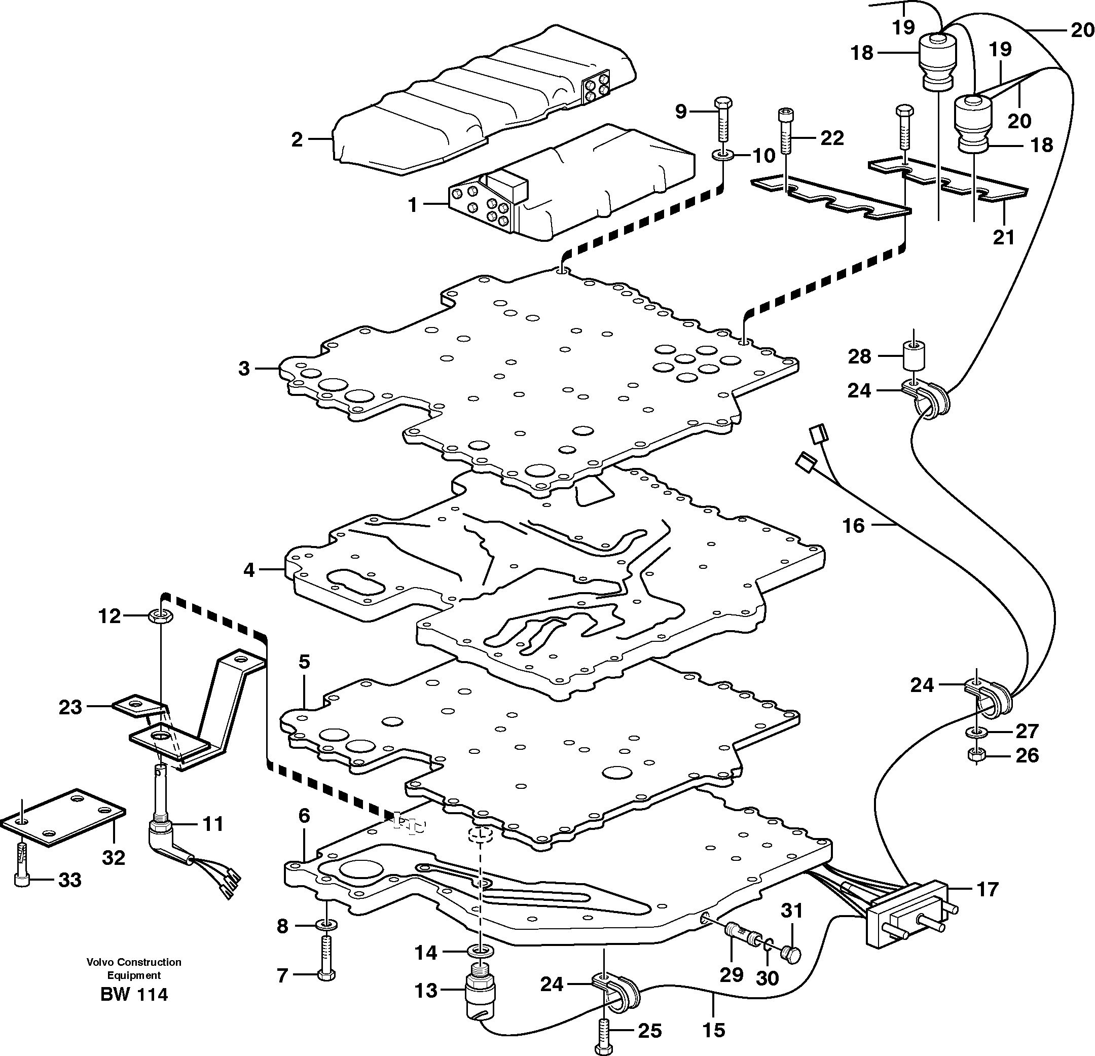 Control system  22518, 22545, 22649, TM - 3141002 — volvo parts diagram