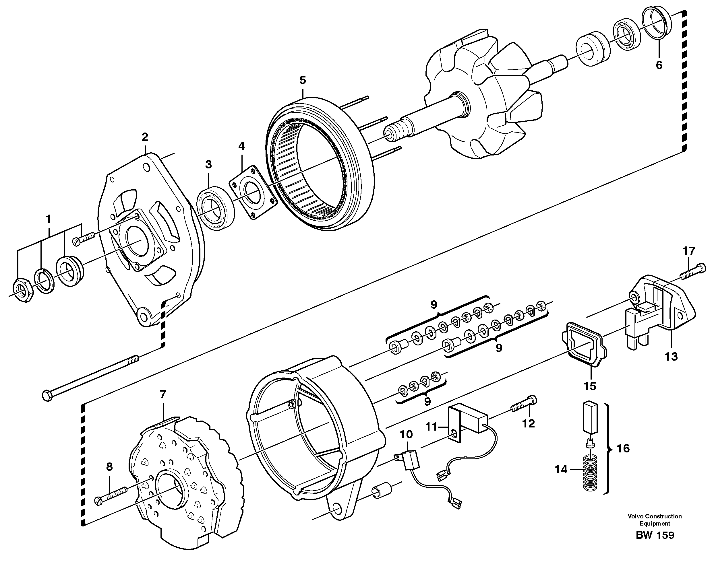 Alternator — volvo parts diagram