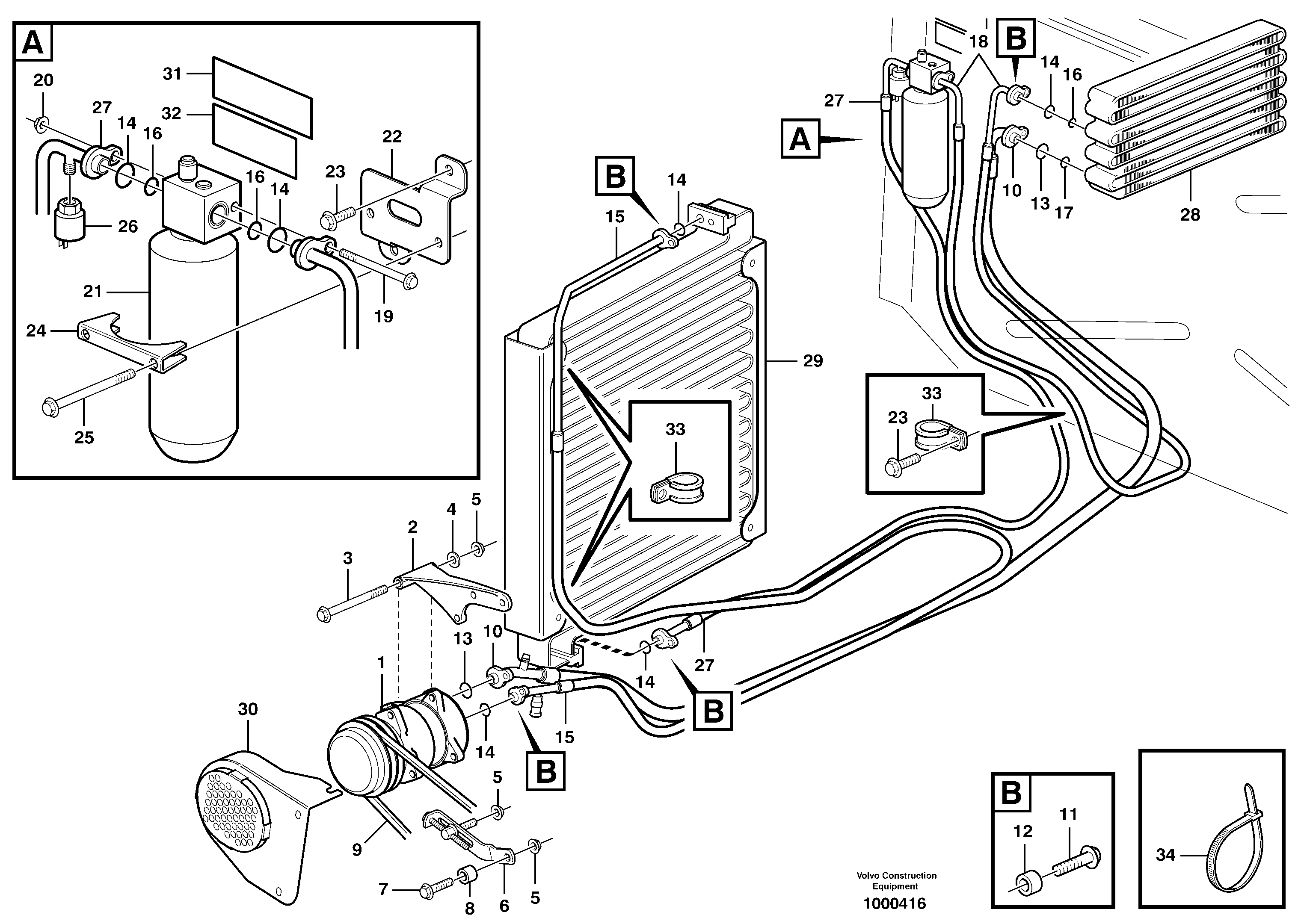 Air conditioning.  81001 — volvo parts diagram