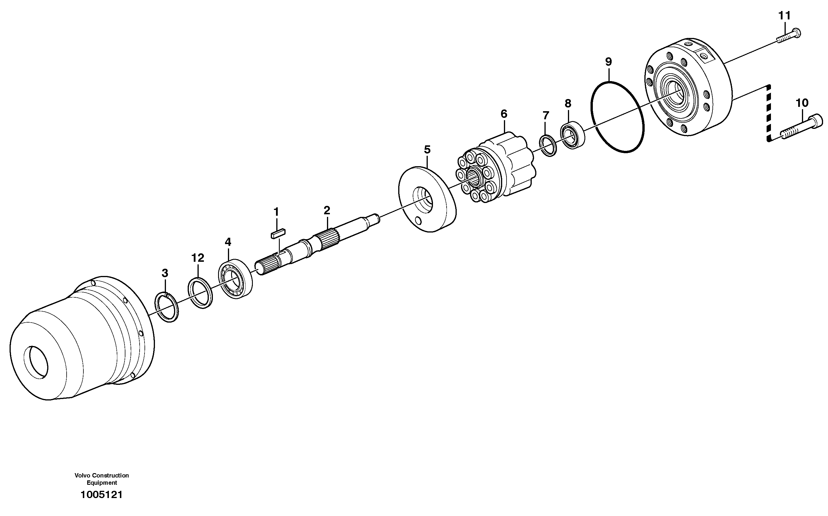 Hydraulic motor — volvo parts diagram