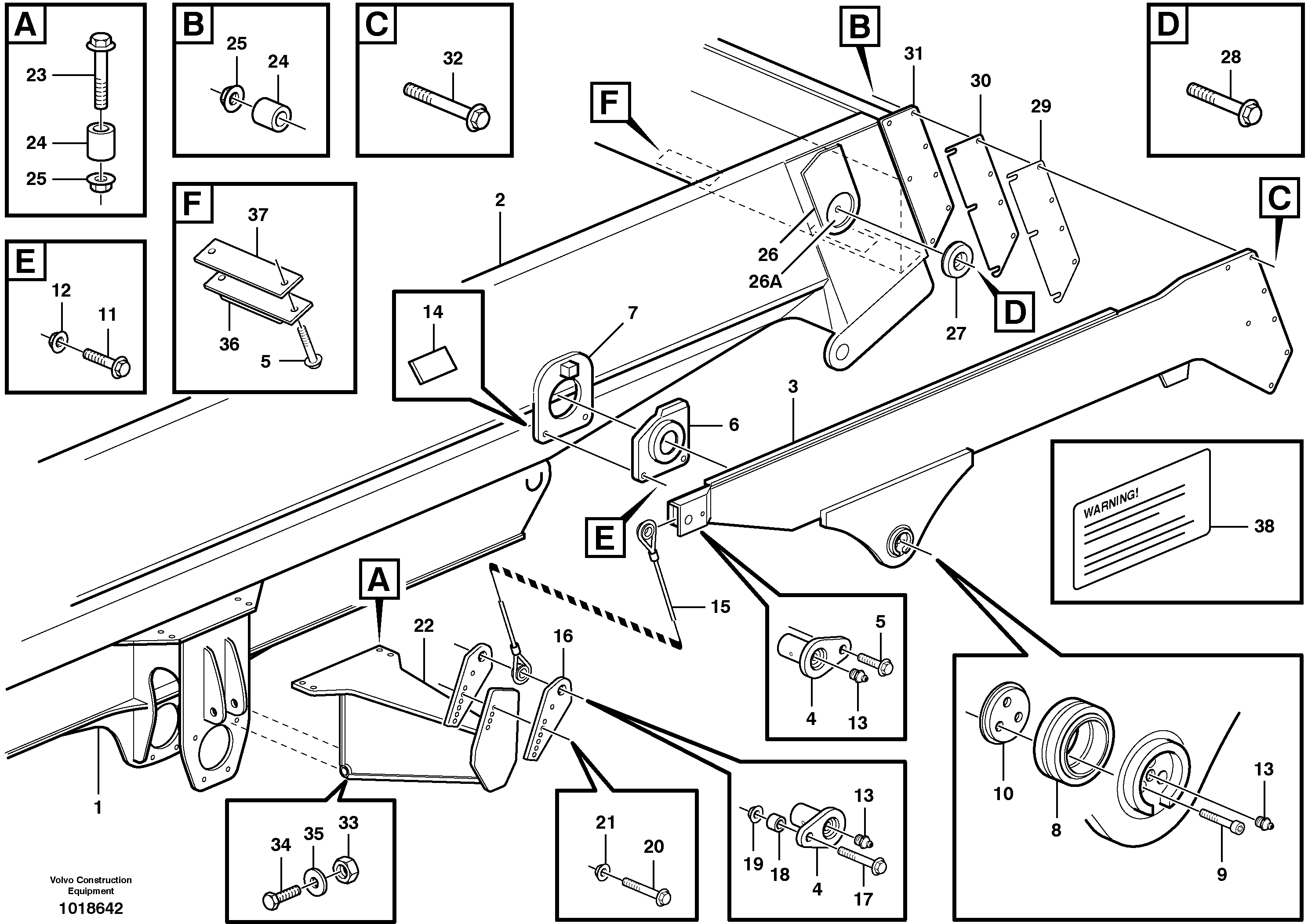 Overhung tailgate  93343 — volvo parts diagram