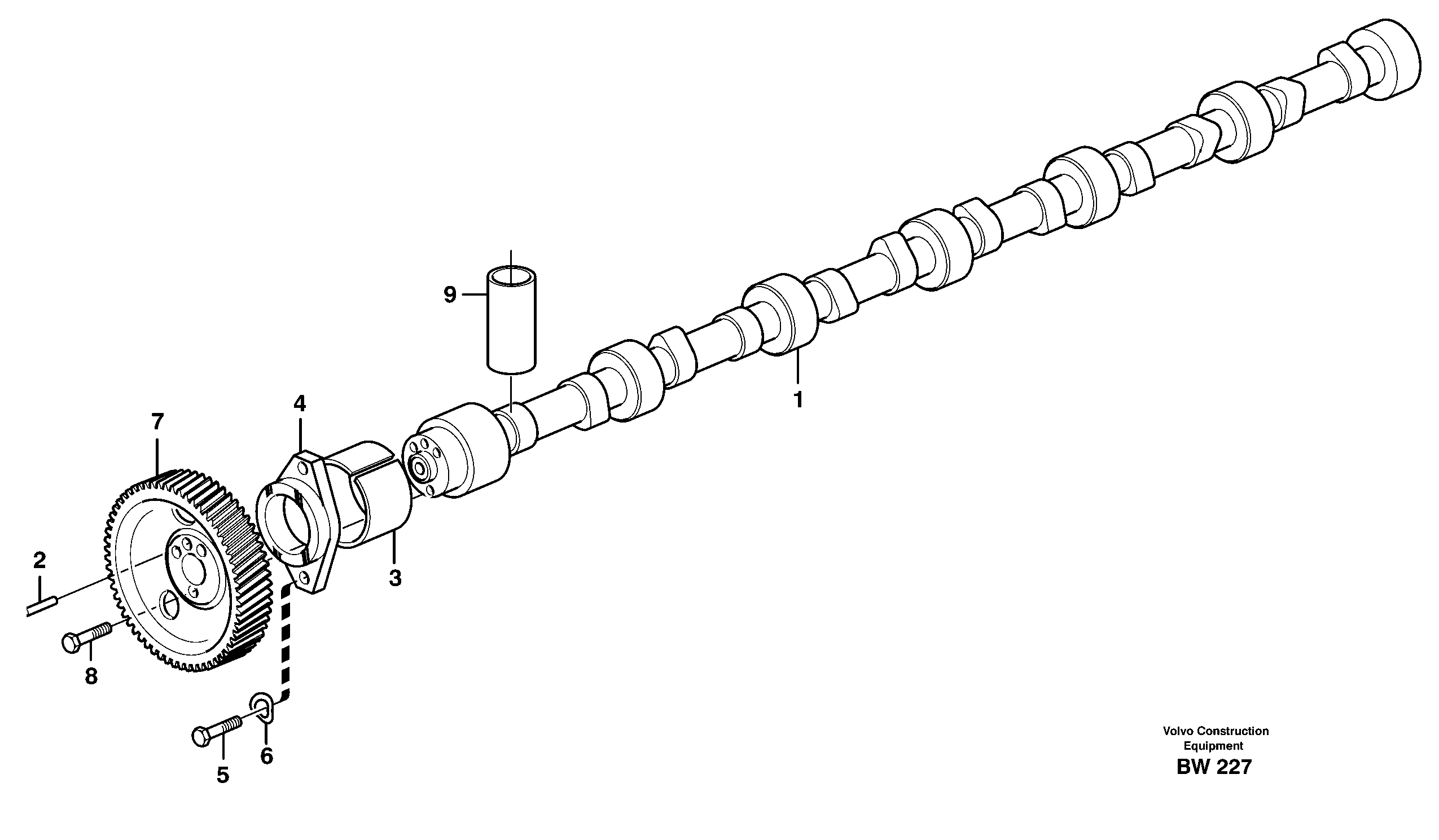 Camshaft — volvo parts diagram