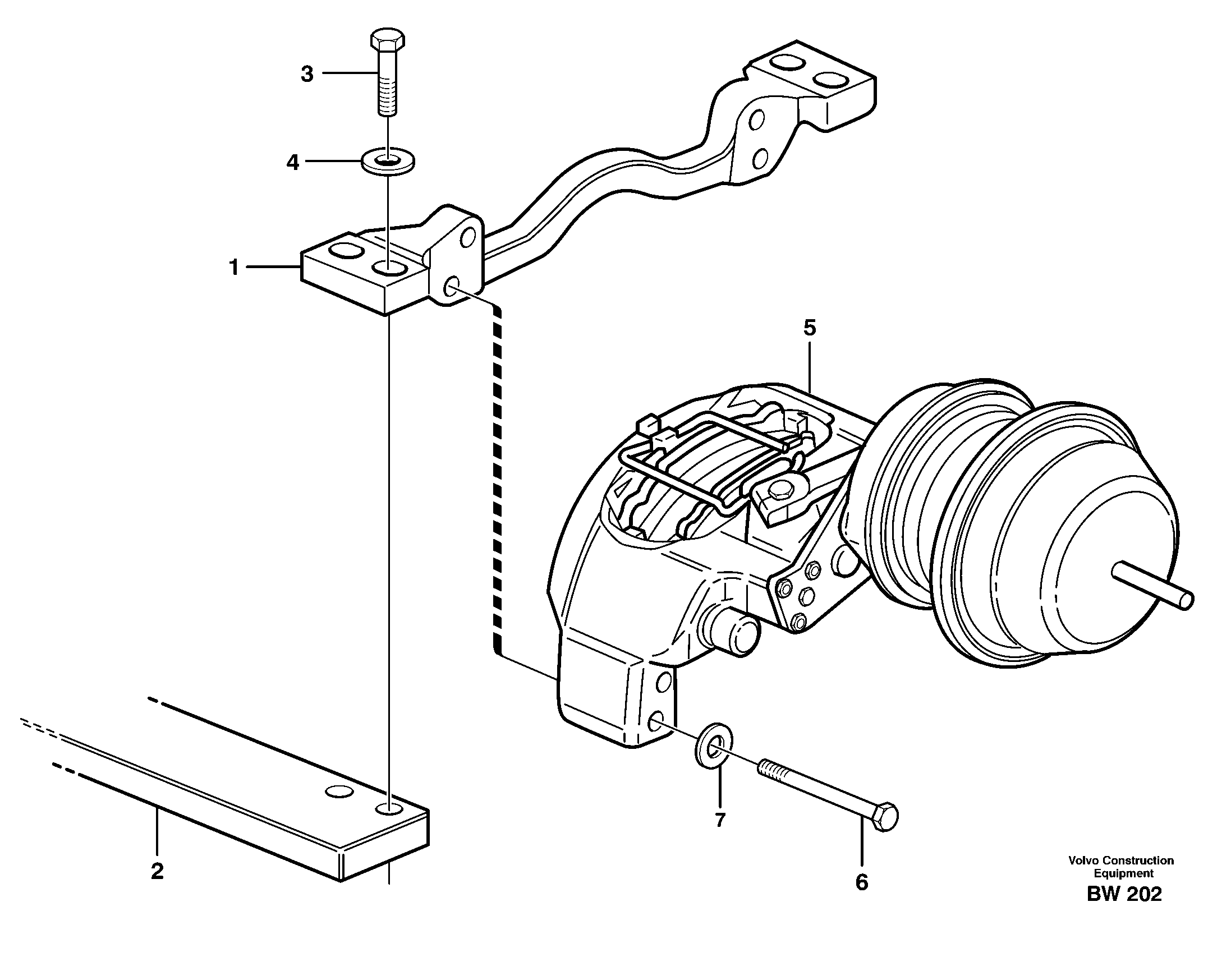 Parking brake — volvo parts diagram