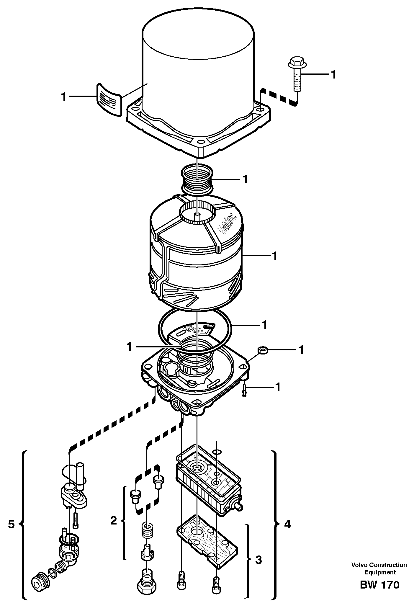 Receiver drier — volvo parts diagram