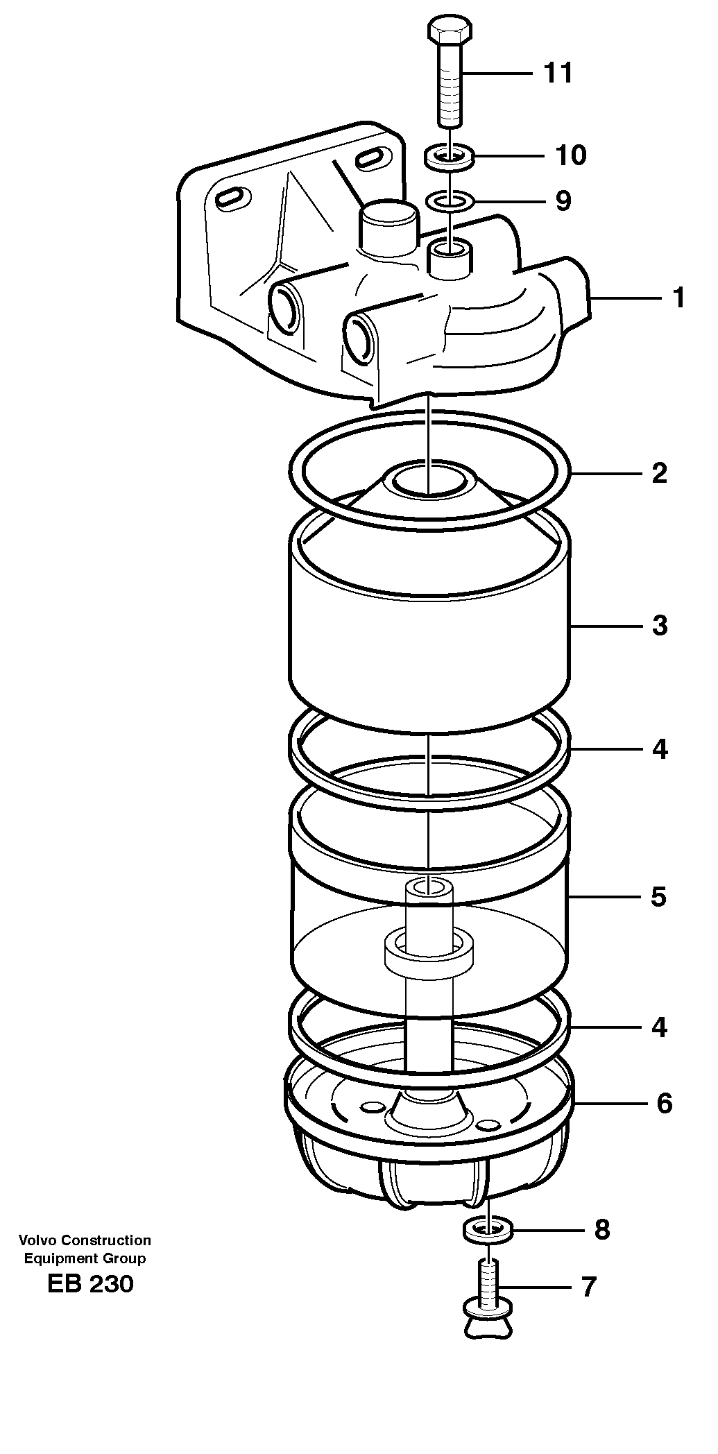 Slurry separator — volvo parts diagram