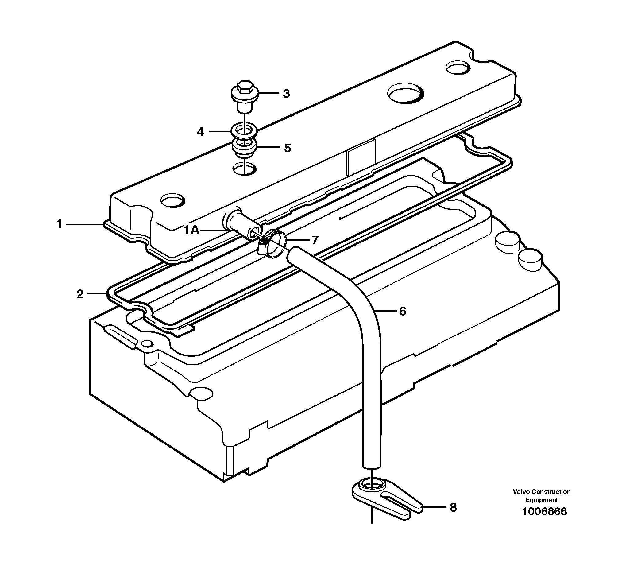 Valve cover — volvo parts diagram