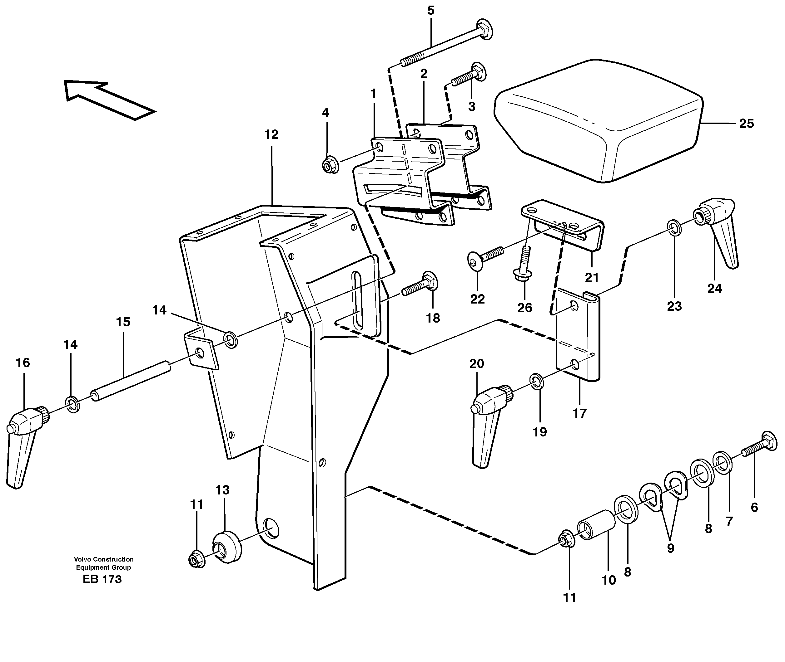 Armrest — volvo parts diagram
